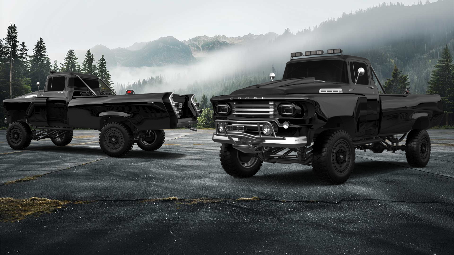 Dodge C series 2 Door pickup truck 1958 tuning