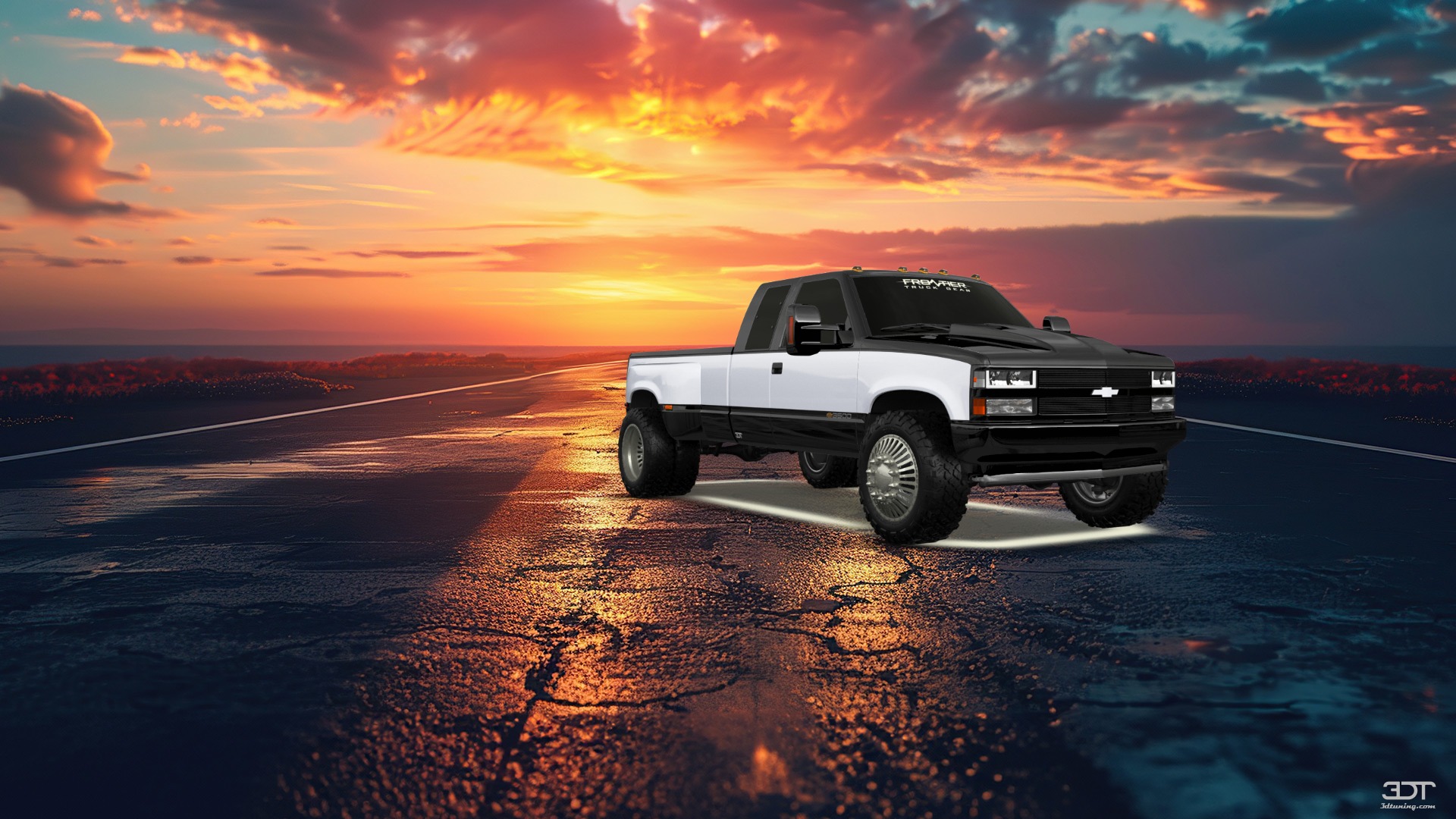 Chevrolet K3500 Extended Cab Pickup Truck 1988