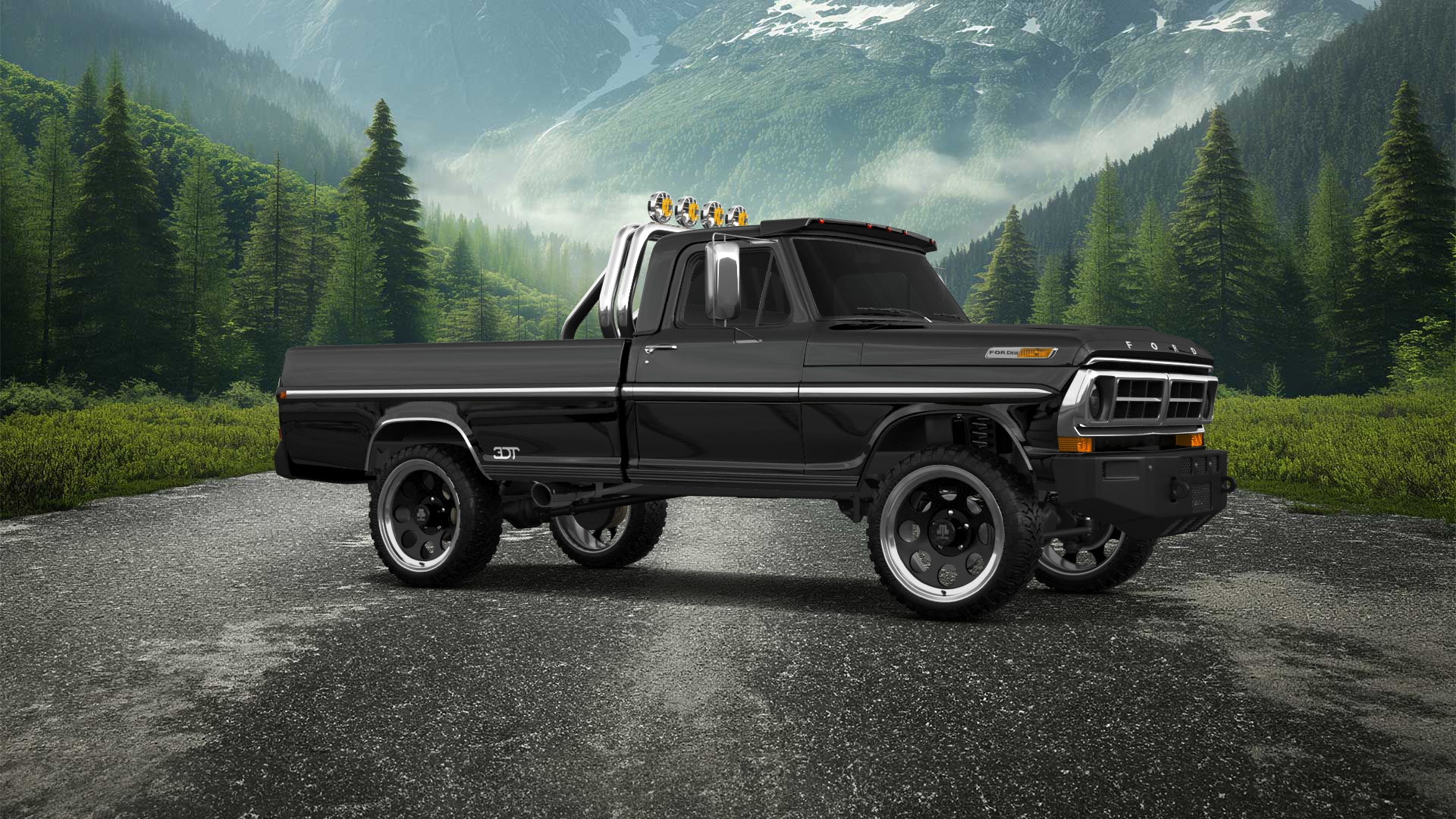 Ford F-250 2 Door pickup truck 1971