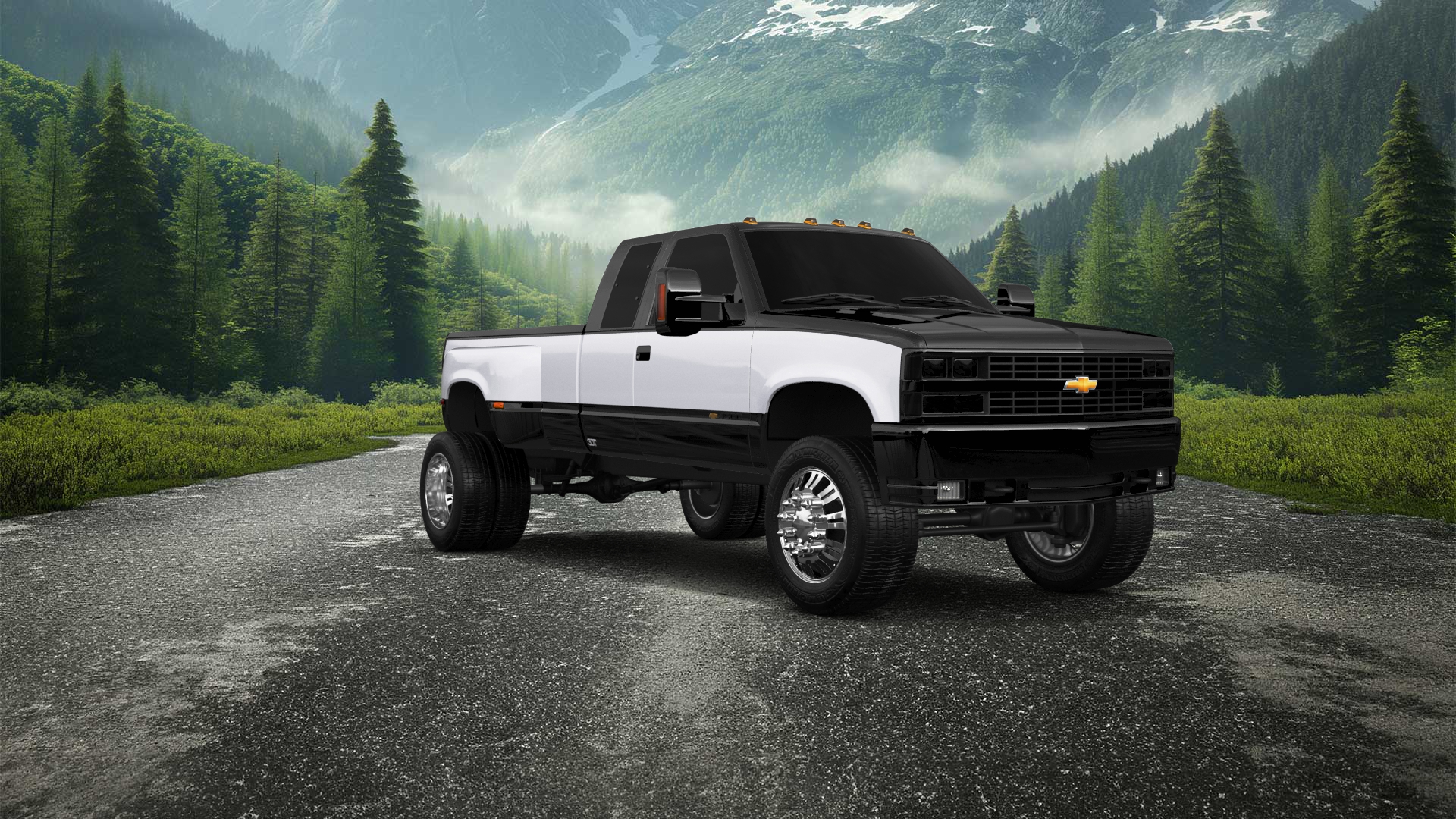 Chevrolet K3500 Extended Cab Pickup Truck 1988