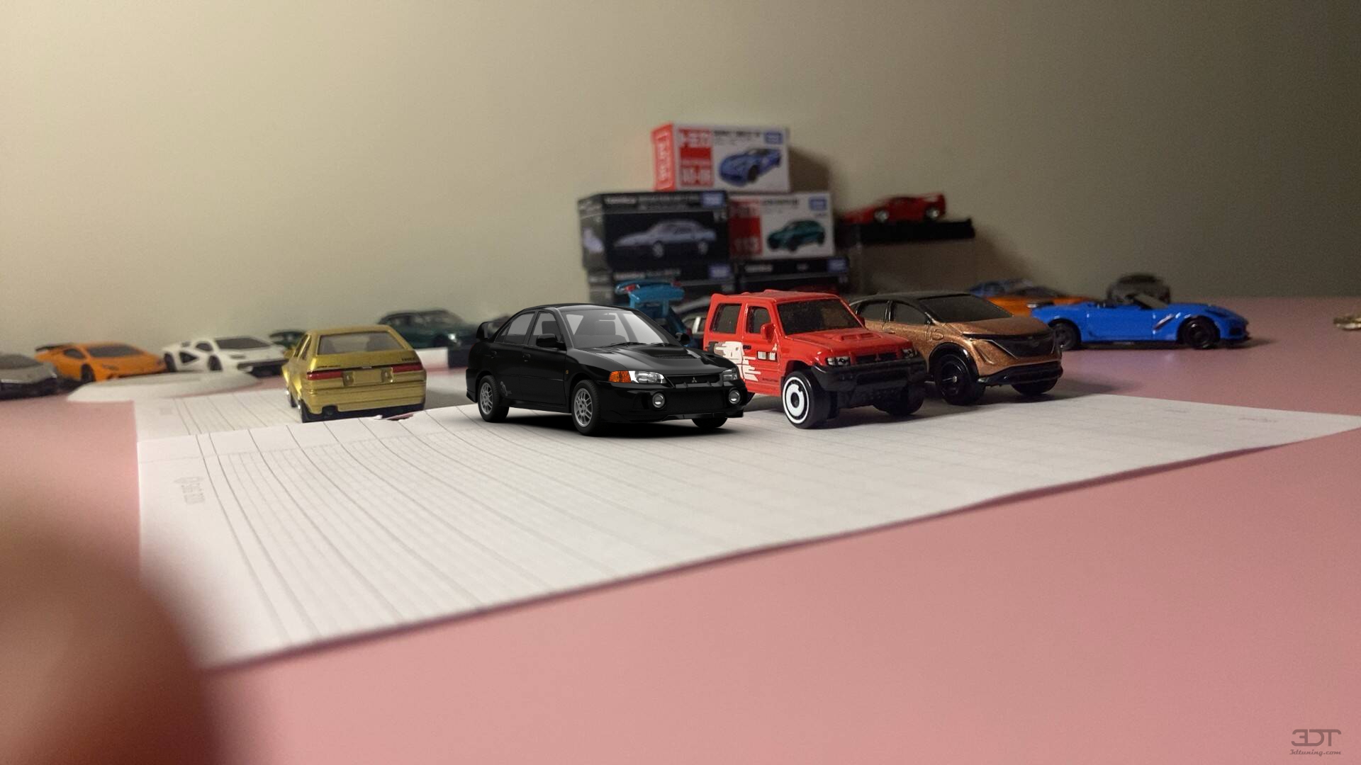 3dt diecasts 1/64 Mitsubishi evo 4