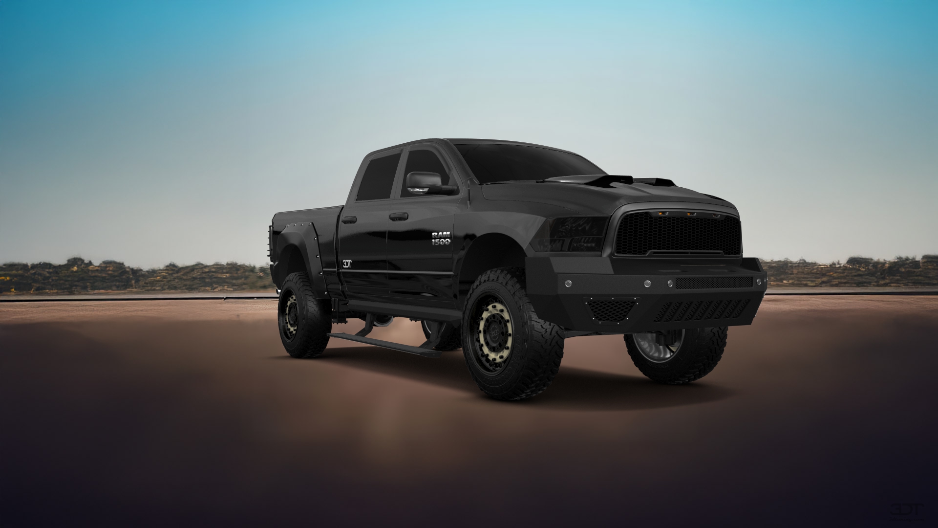 Dodge Ram 1500 Crew Cab 6.4 ft box 4 Door pickup truck 2009 tuning