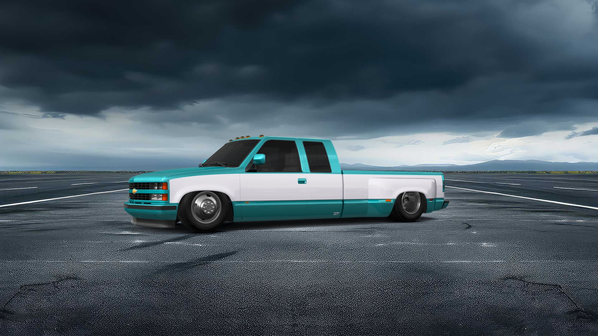 Chevrolet K3500 Extended Cab Pickup Truck 1988