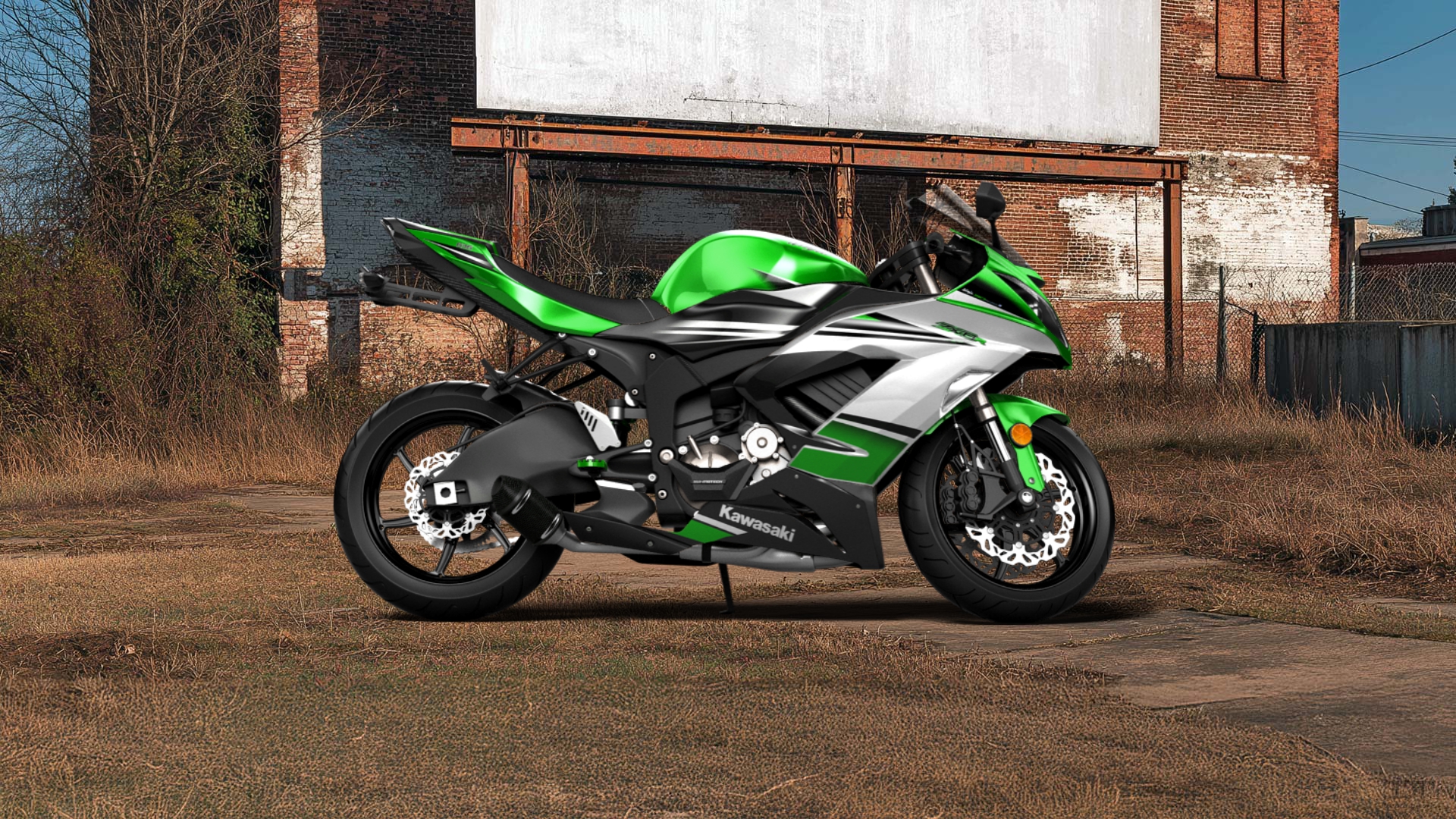 Kawasaki Ninja ZX 6R Sport Bike 2015 tuning