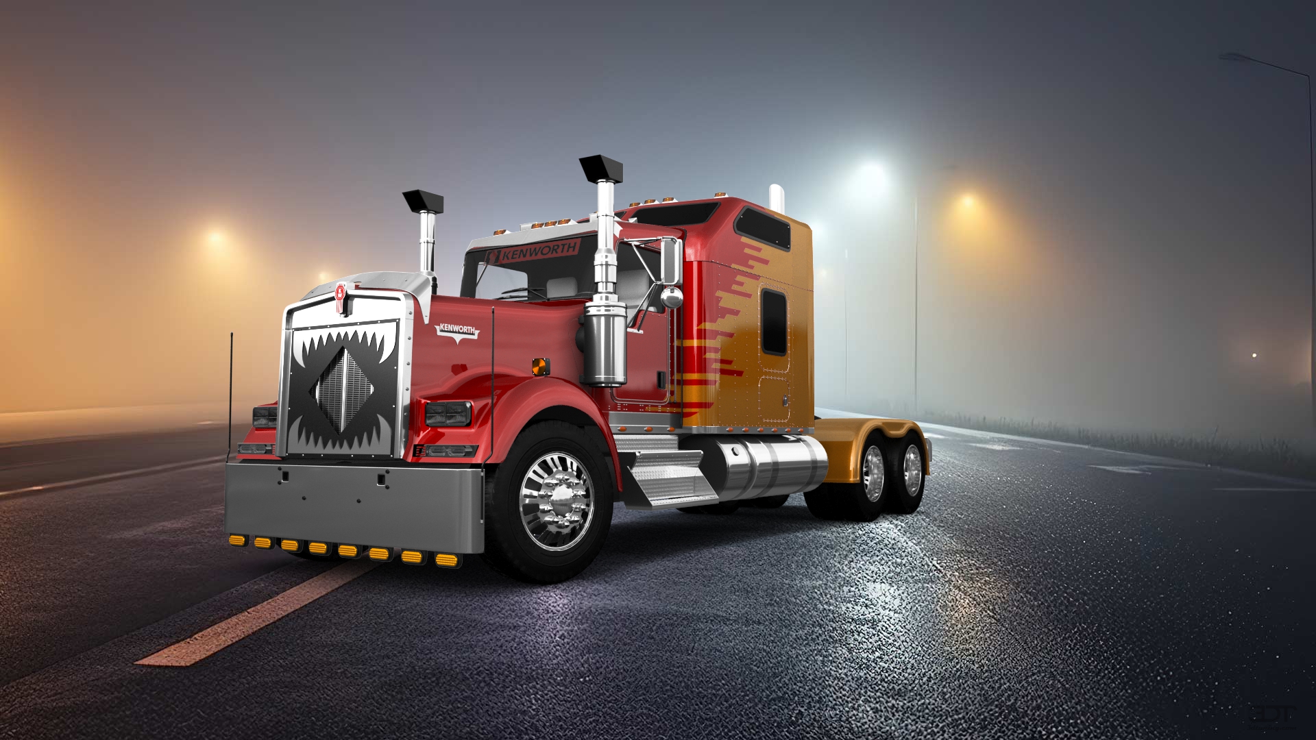 Kenworth W900 Sleeper Cab Truck 2015