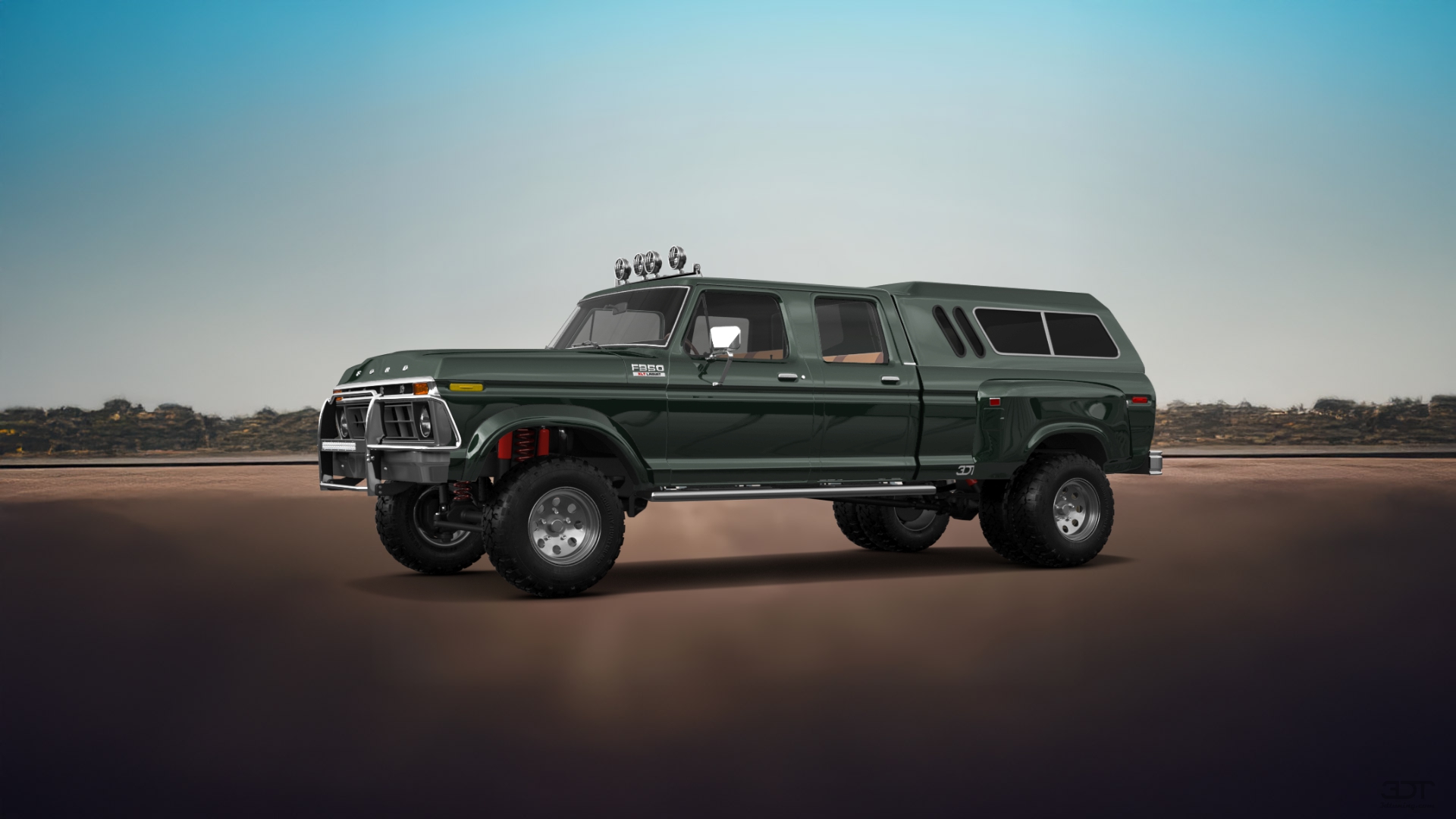 Ford F-350 Dually 4 Door pickup truck 1973 tuning