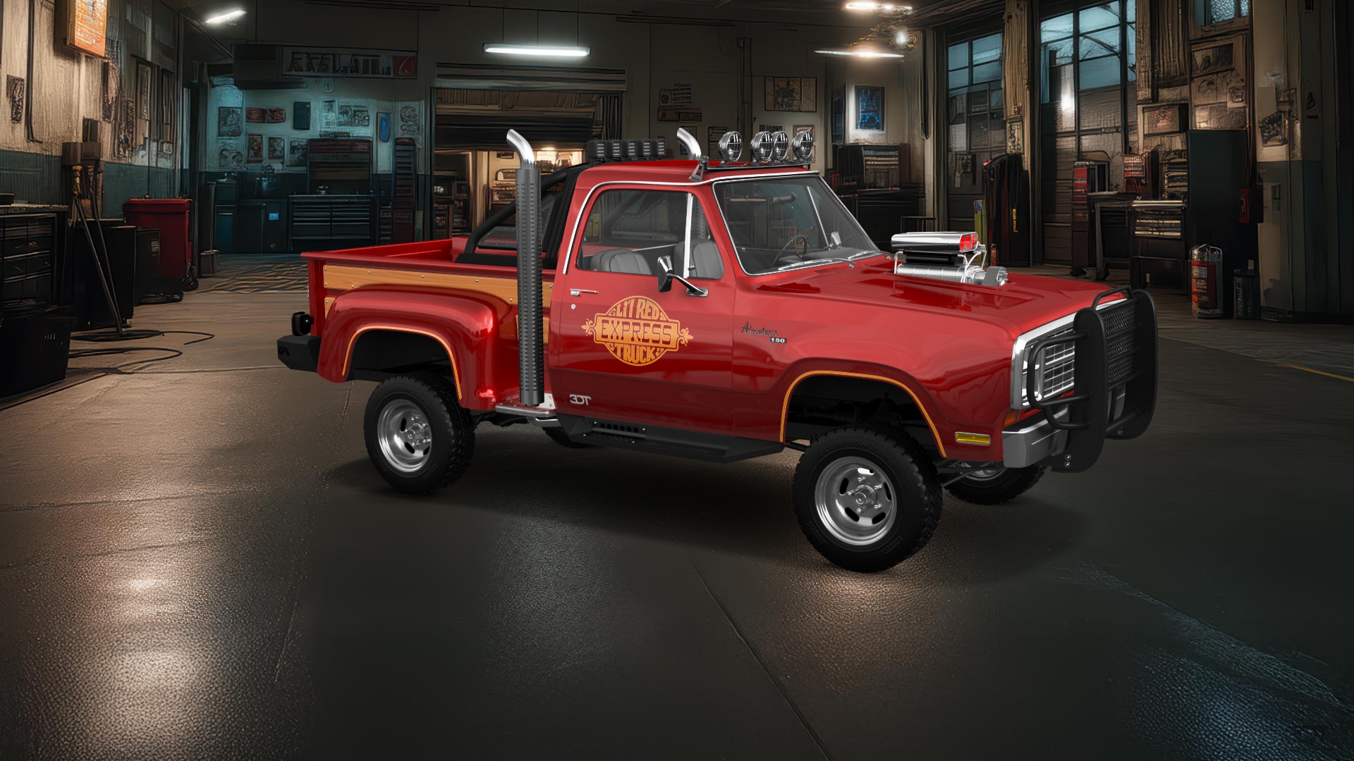 Dodge Lil Red Express 2 Door pickup truck 1979 tuning