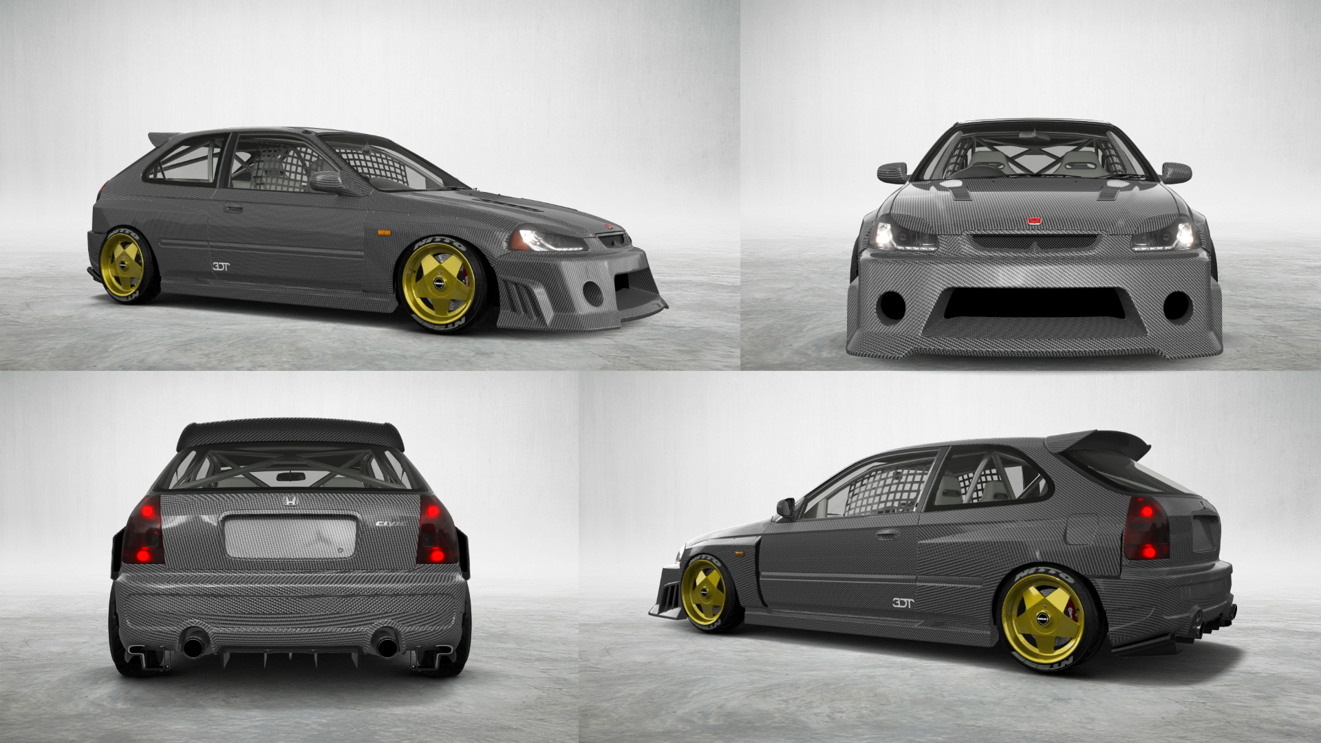 Honda Civic 3 Door Hatchback 1997 tuning