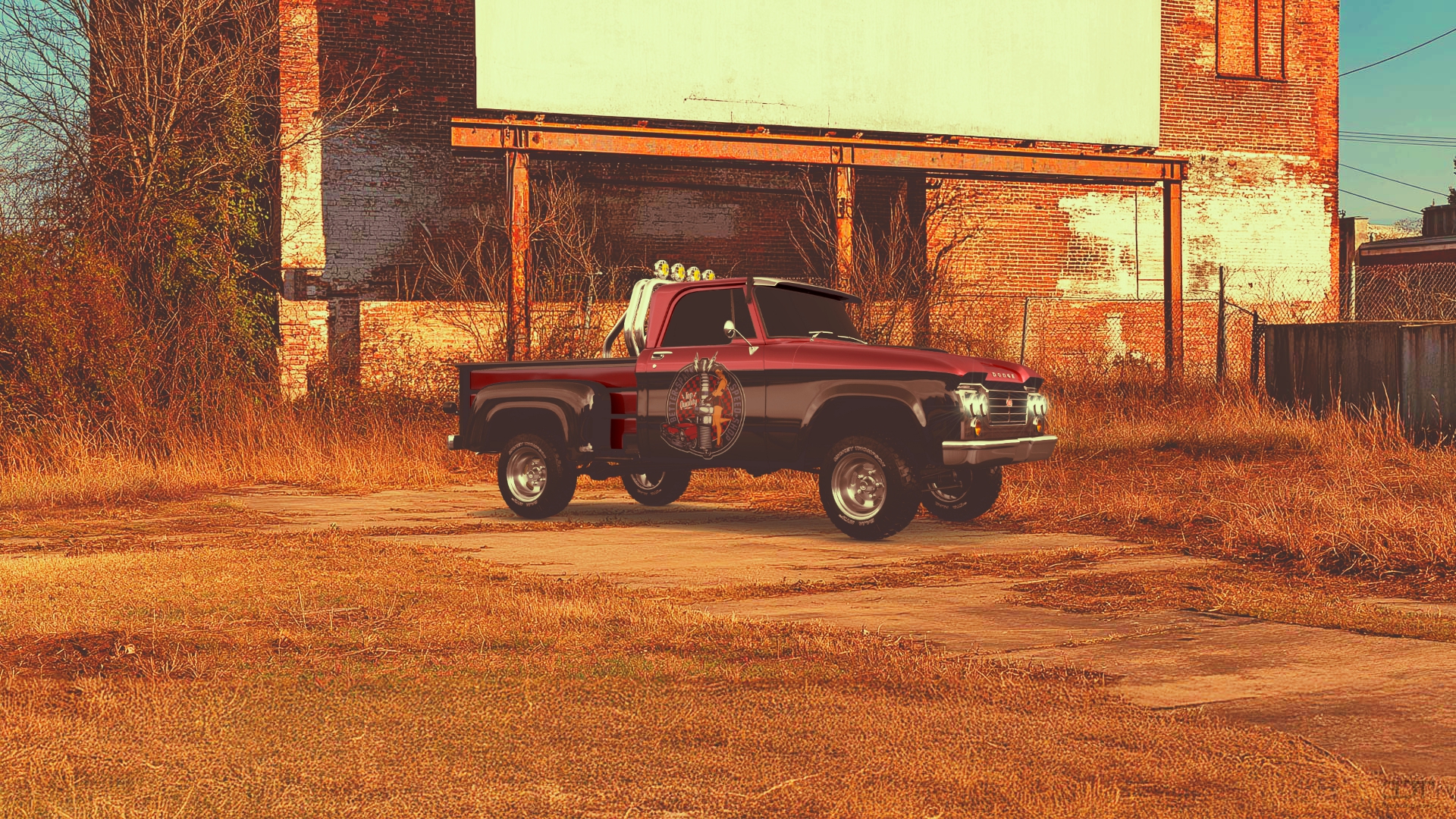 Dodge D-100 Stepside 2 Door pickup truck 1961 tuning