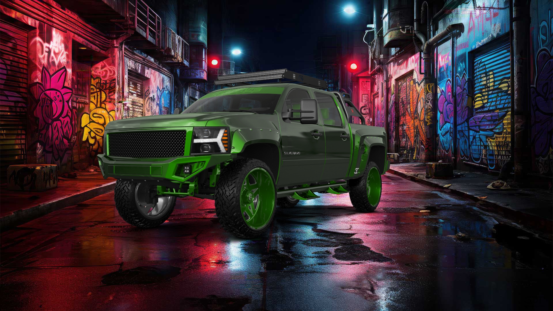 Chevrolet Silverado 1500 Crew Cab 4 Door pickup truck 2007 tuning