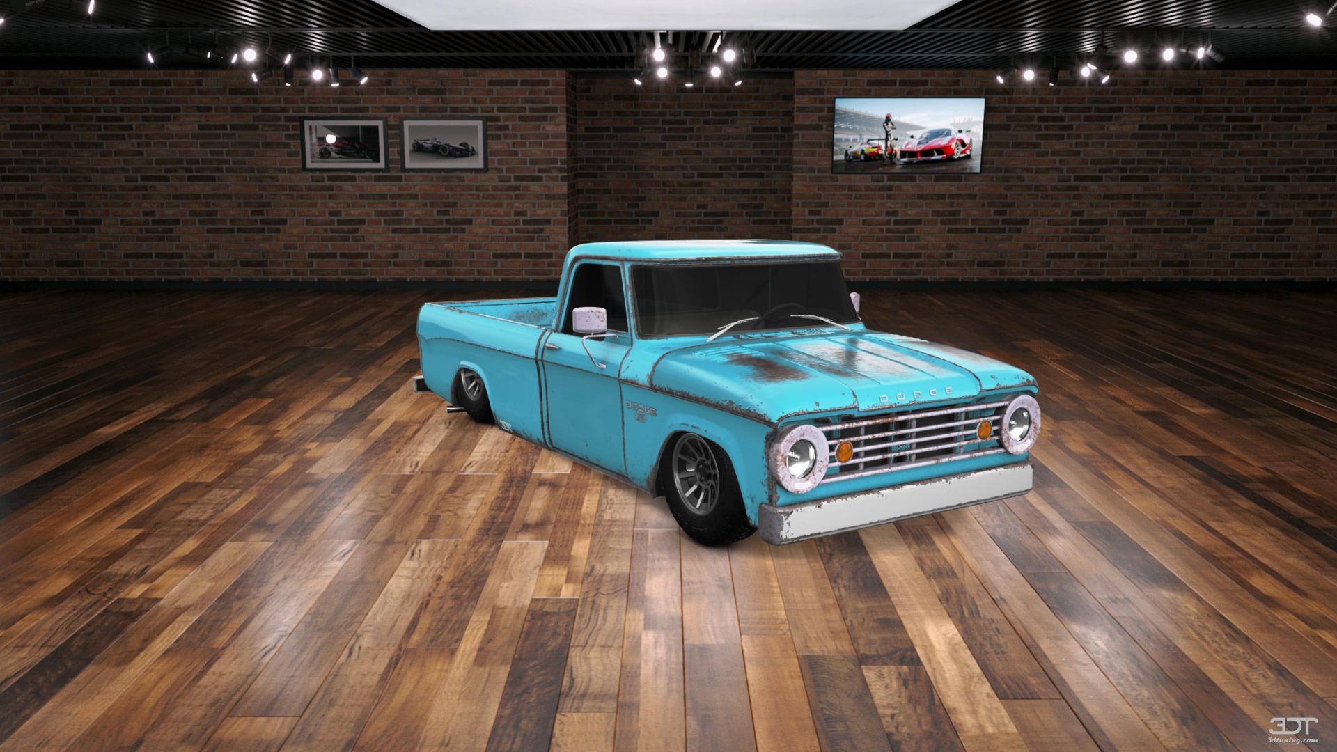 Tuning Dodge Power Wagon W200 2 Door pickup truck 1966