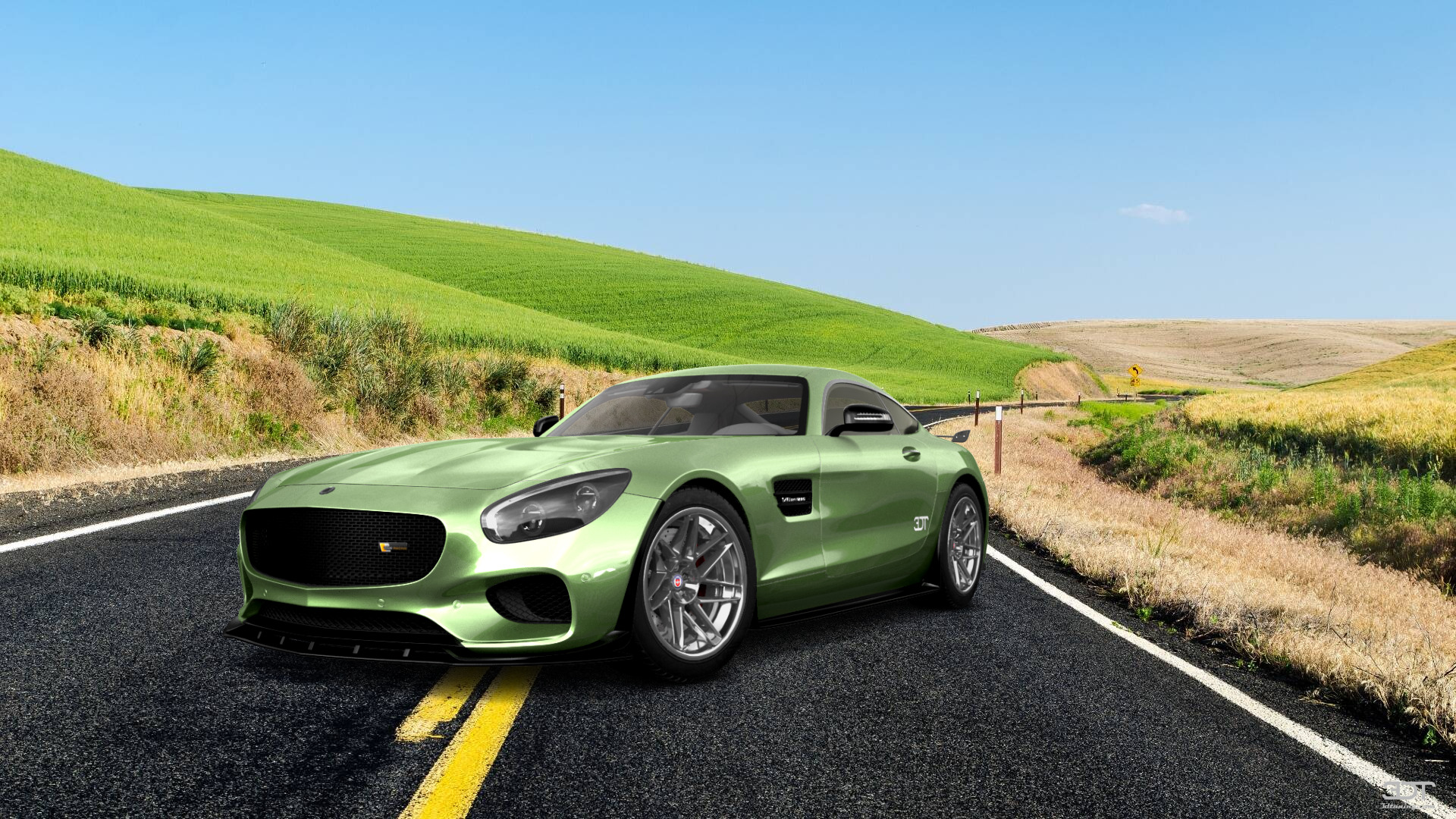 Mercedes AMG GT 2 door fastback coupe 2015 tuning