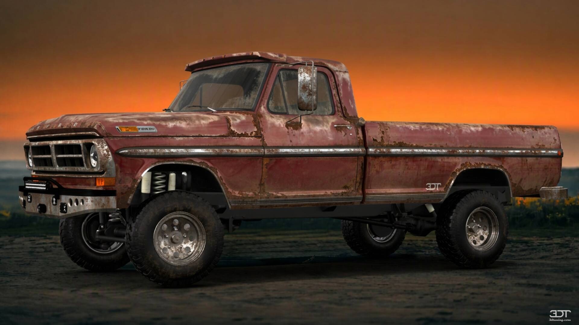Ford F-250 2 Door pickup truck 1971 tuning