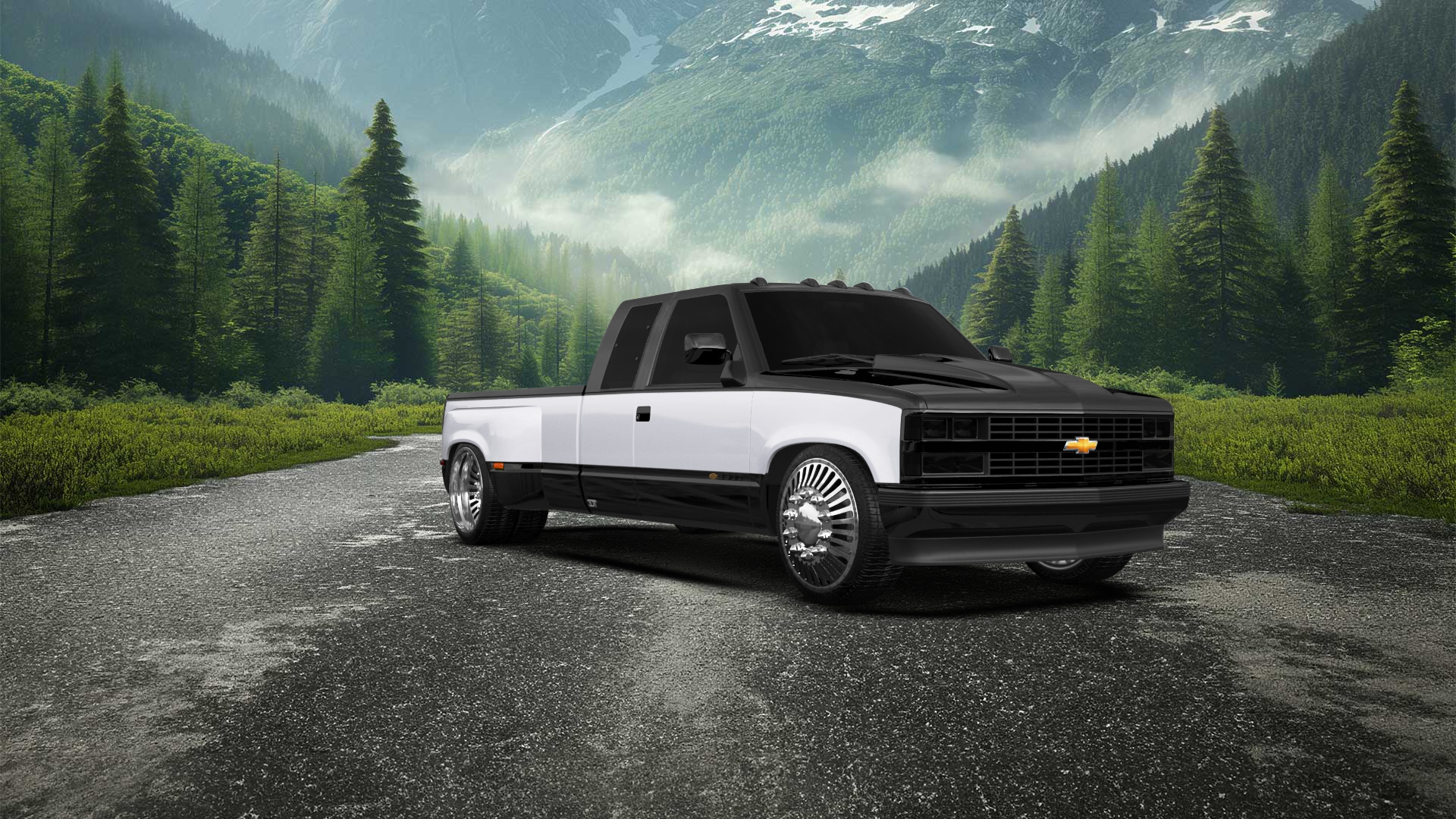 Chevrolet K3500 Extended Cab Pickup Truck 1988
