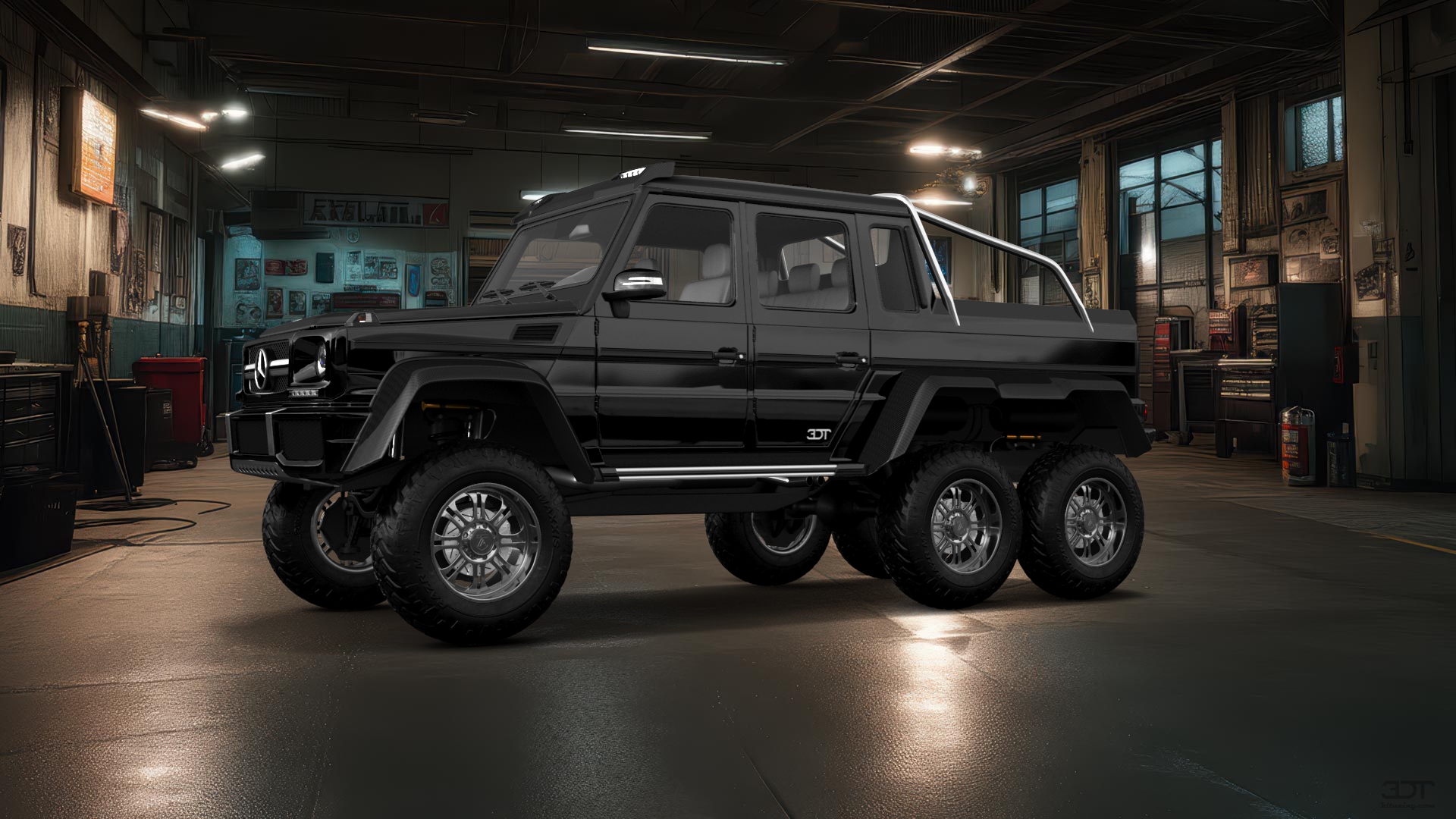 Mercedes G 63 AMG 6x6 4 Door pickup truck 2013 tuning