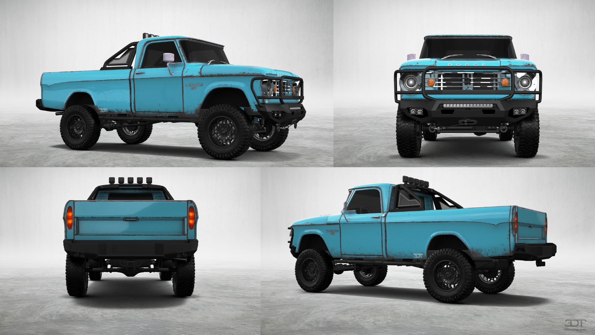 Dodge Power Wagon W200 2 Door pickup truck 1966 tuning