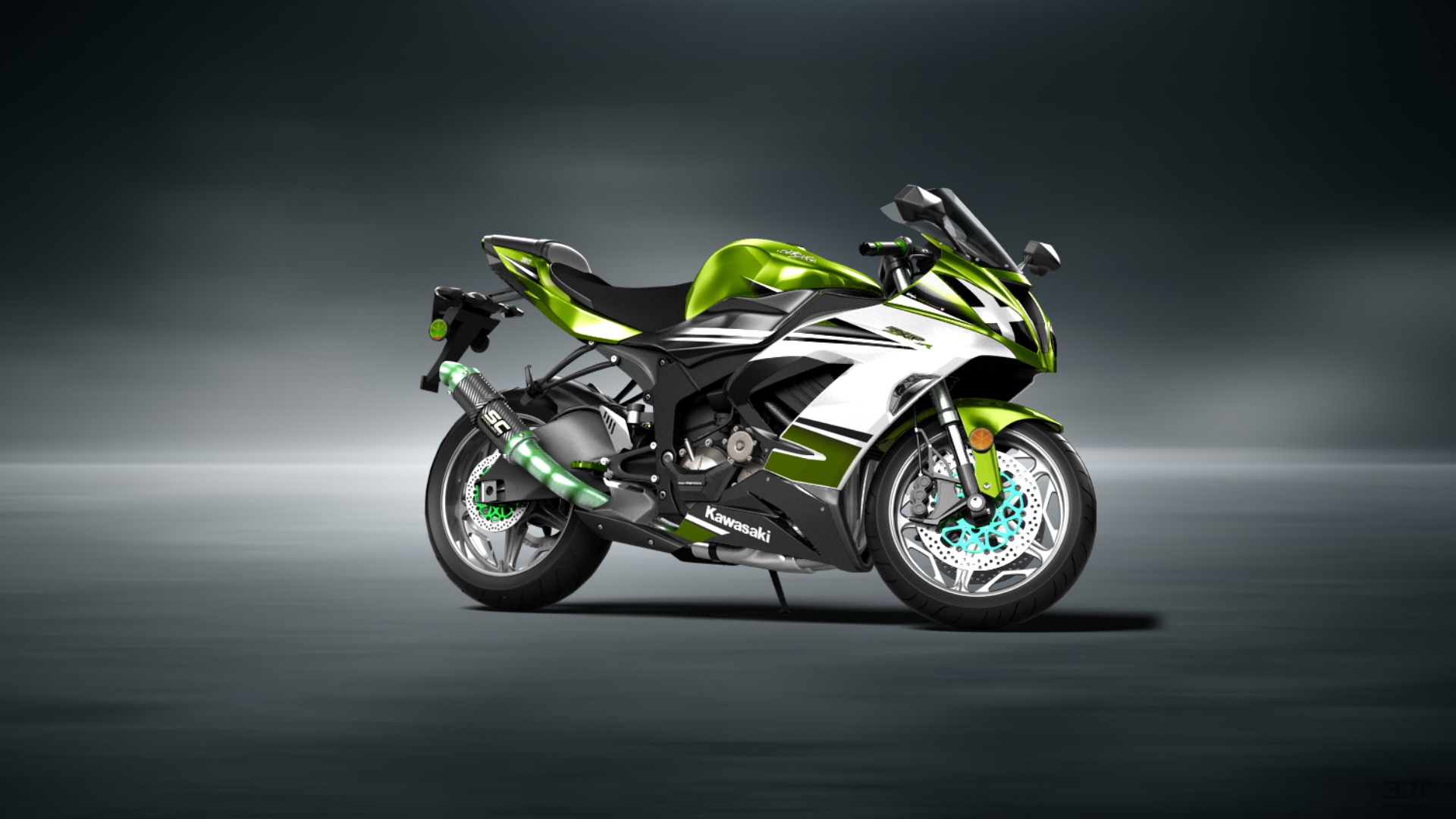 Kawasaki Ninja ZX 6R Sport Bike 2015 tuning