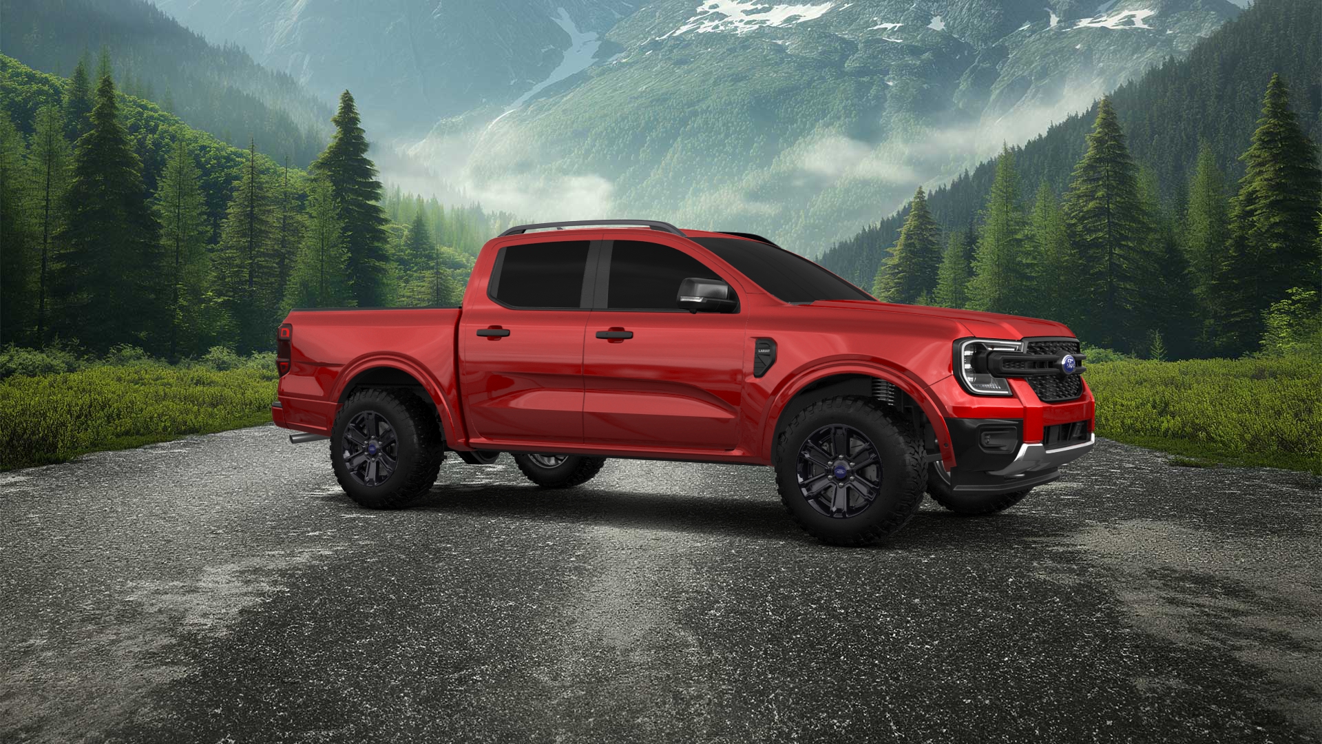 Ford Ranger 4 Door pickup truck 2022 tuning