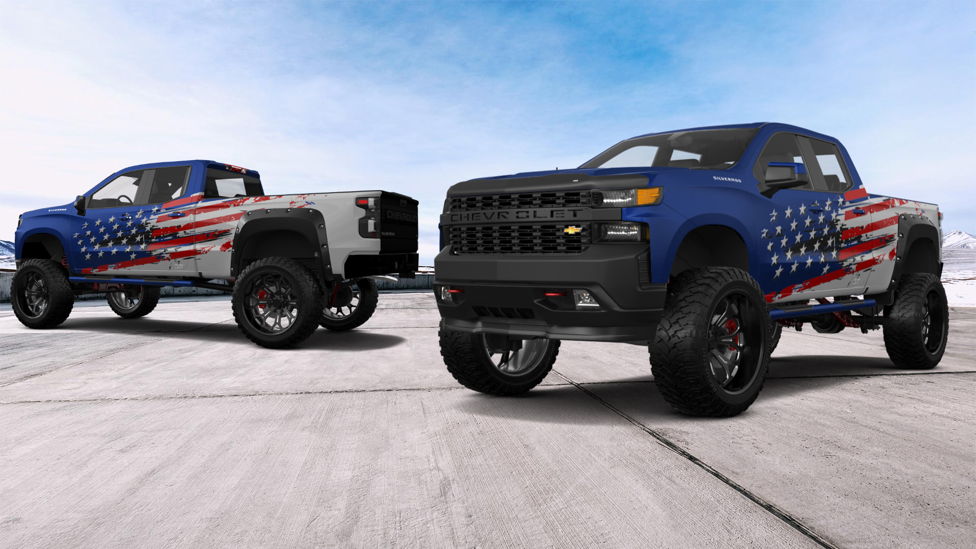 Chevrolet Silverado 1500 6.6 ft box 4 Door pickup truck 2021 tuning