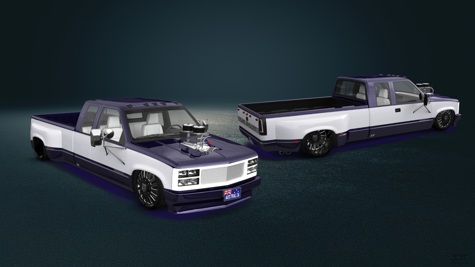 Chevrolet K3500 Extended Cab Pickup Truck 1988