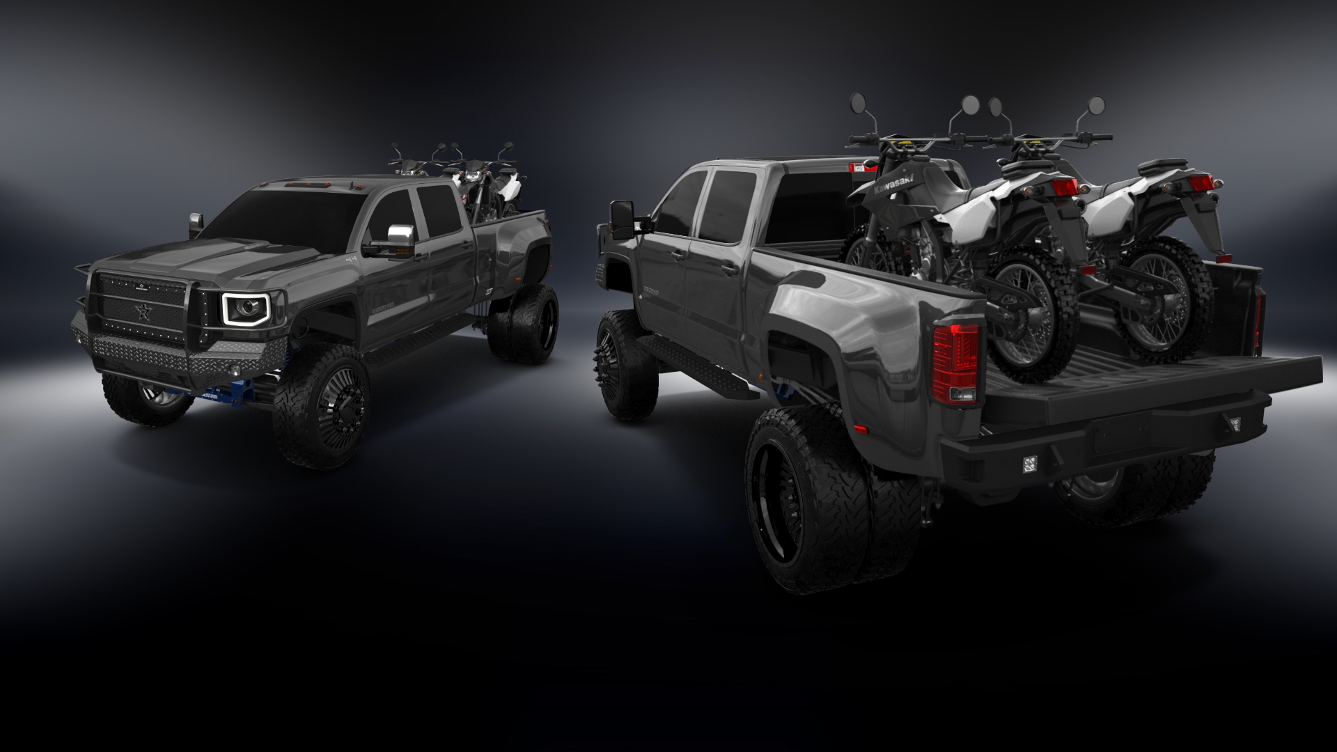 GMC Sierra 3500 HD Crew Cab 4 Door pickup truck 2015 tuning