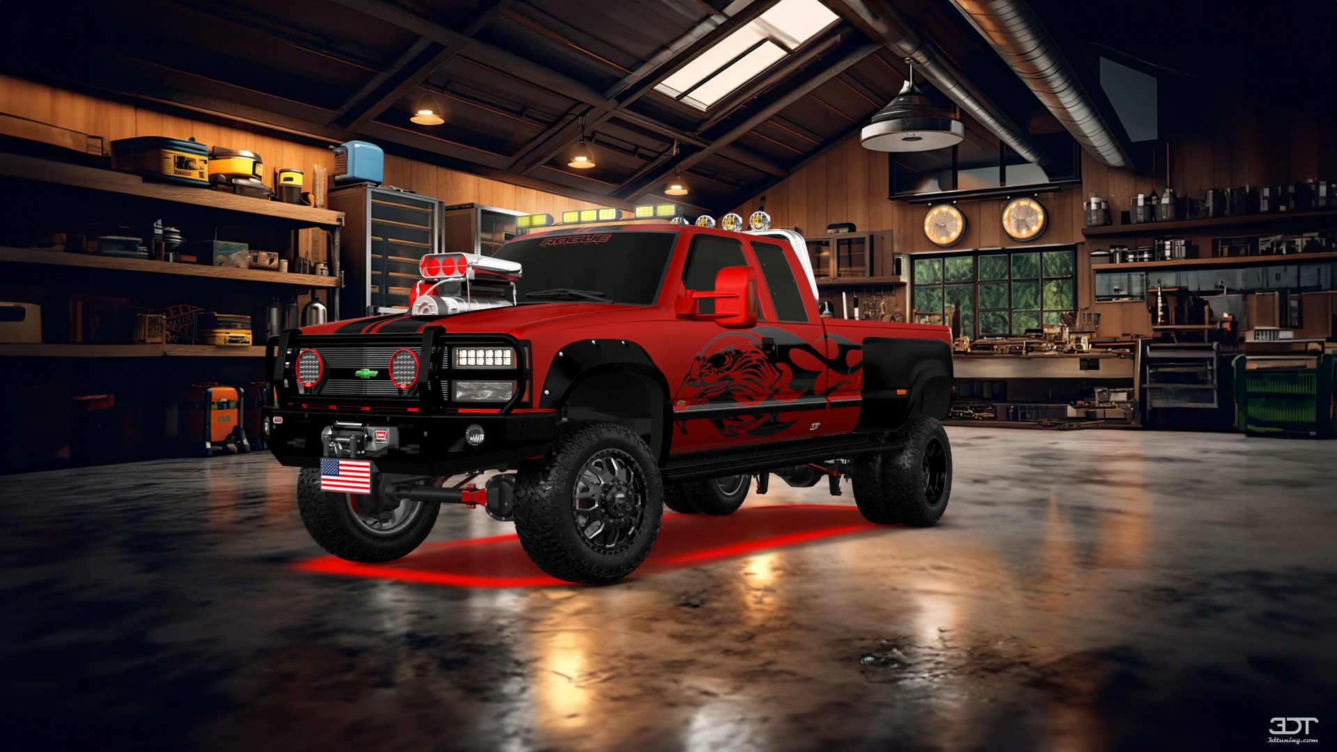 Chevrolet K3500 Extended Cab Pickup Truck 1988