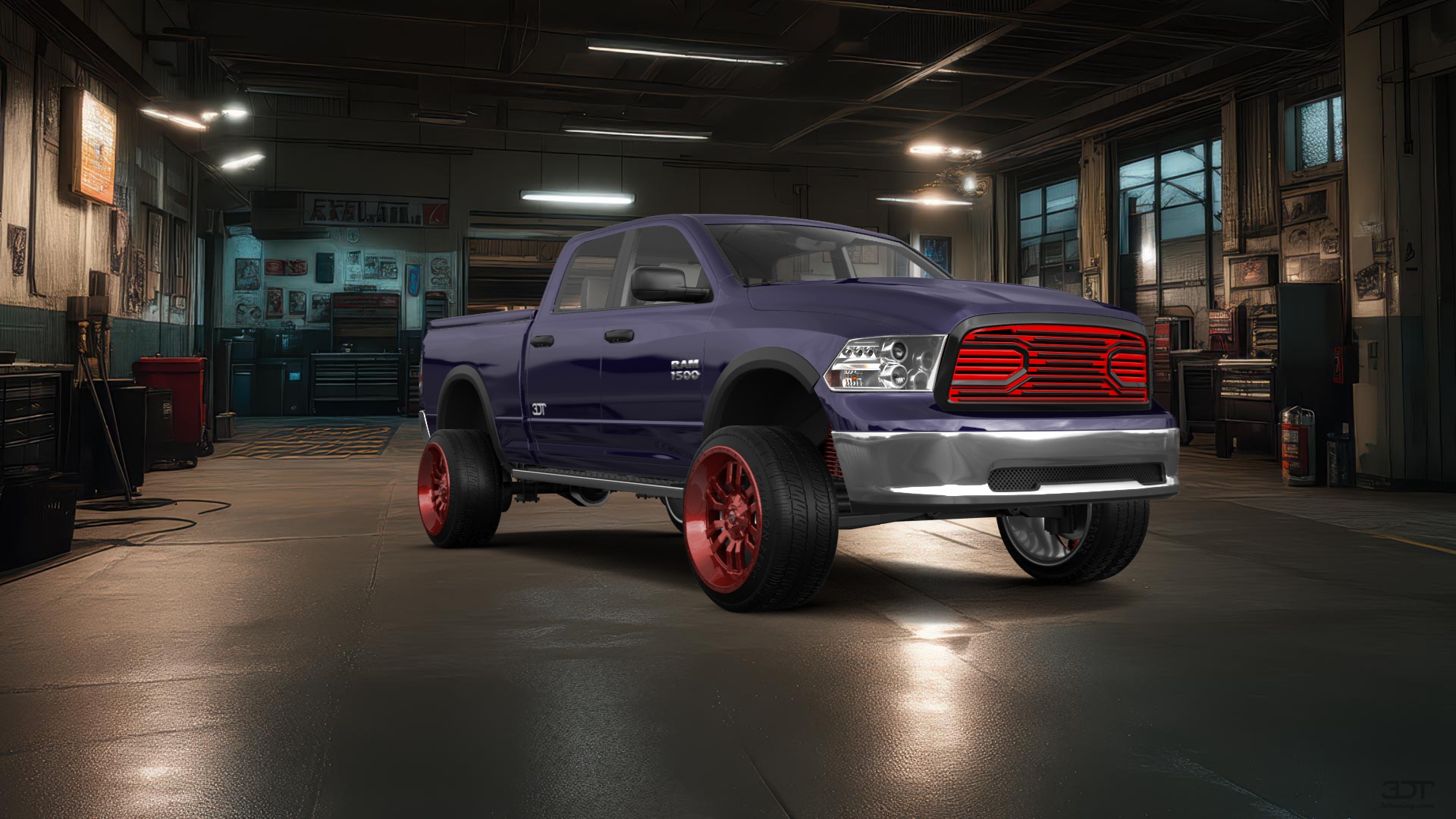 Dodge Ram 1500 Crew Cab 6.4 ft box 4 Door pickup truck 2009 tuning