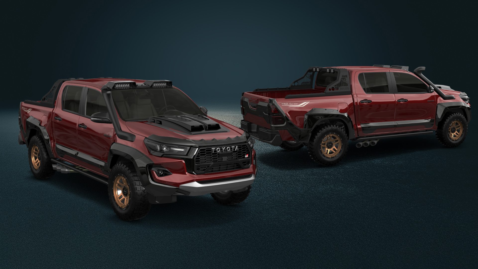 Toyota Hilux Double Cab 4 Door pickup truck 2015 tuning