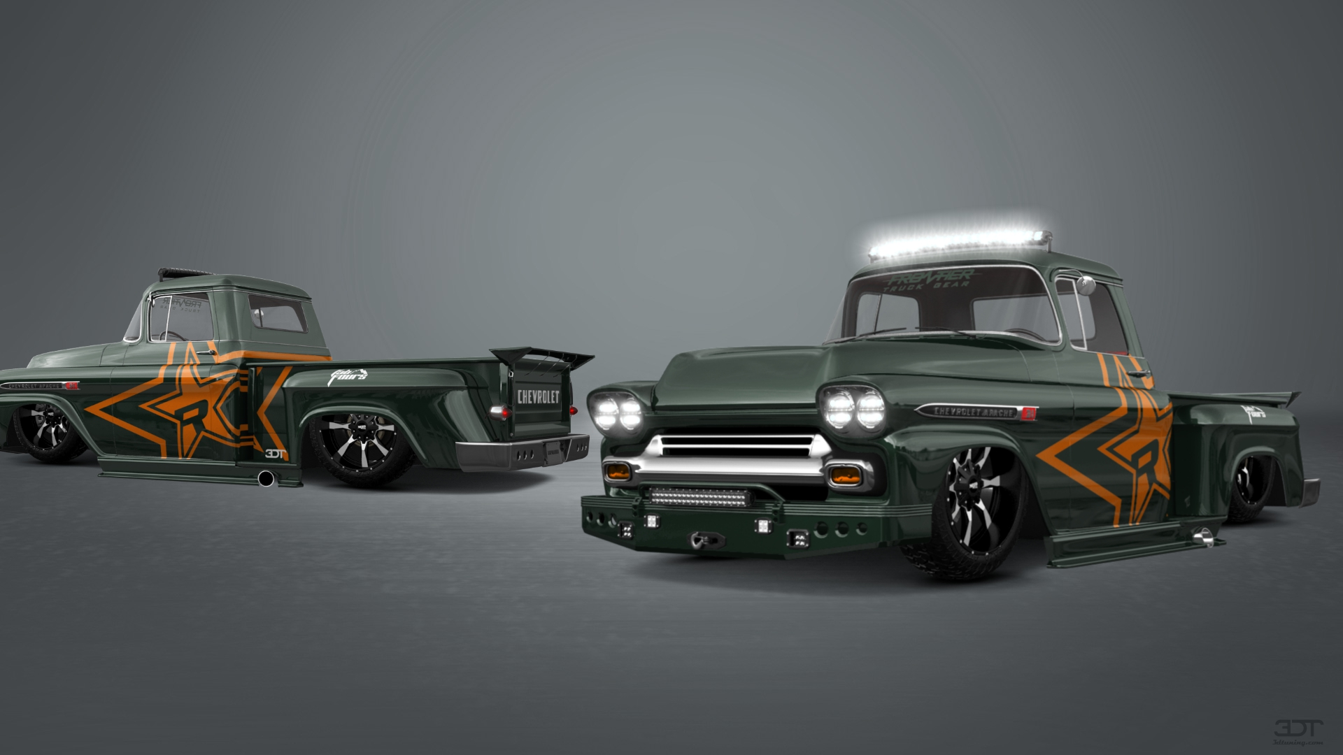 Chevrolet Apache Stepside 2 Door pickup truck 1959 tuning