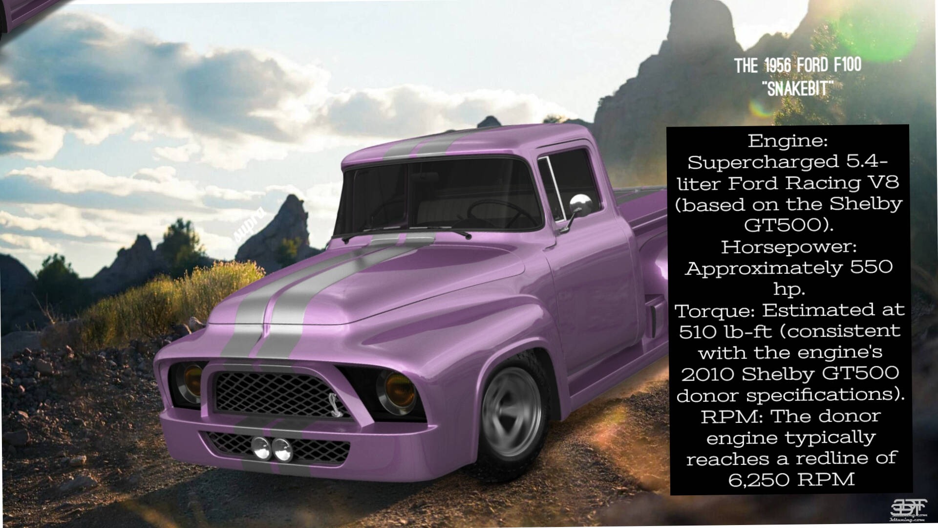 Tuning Ford F-100 2 Door truck 1956