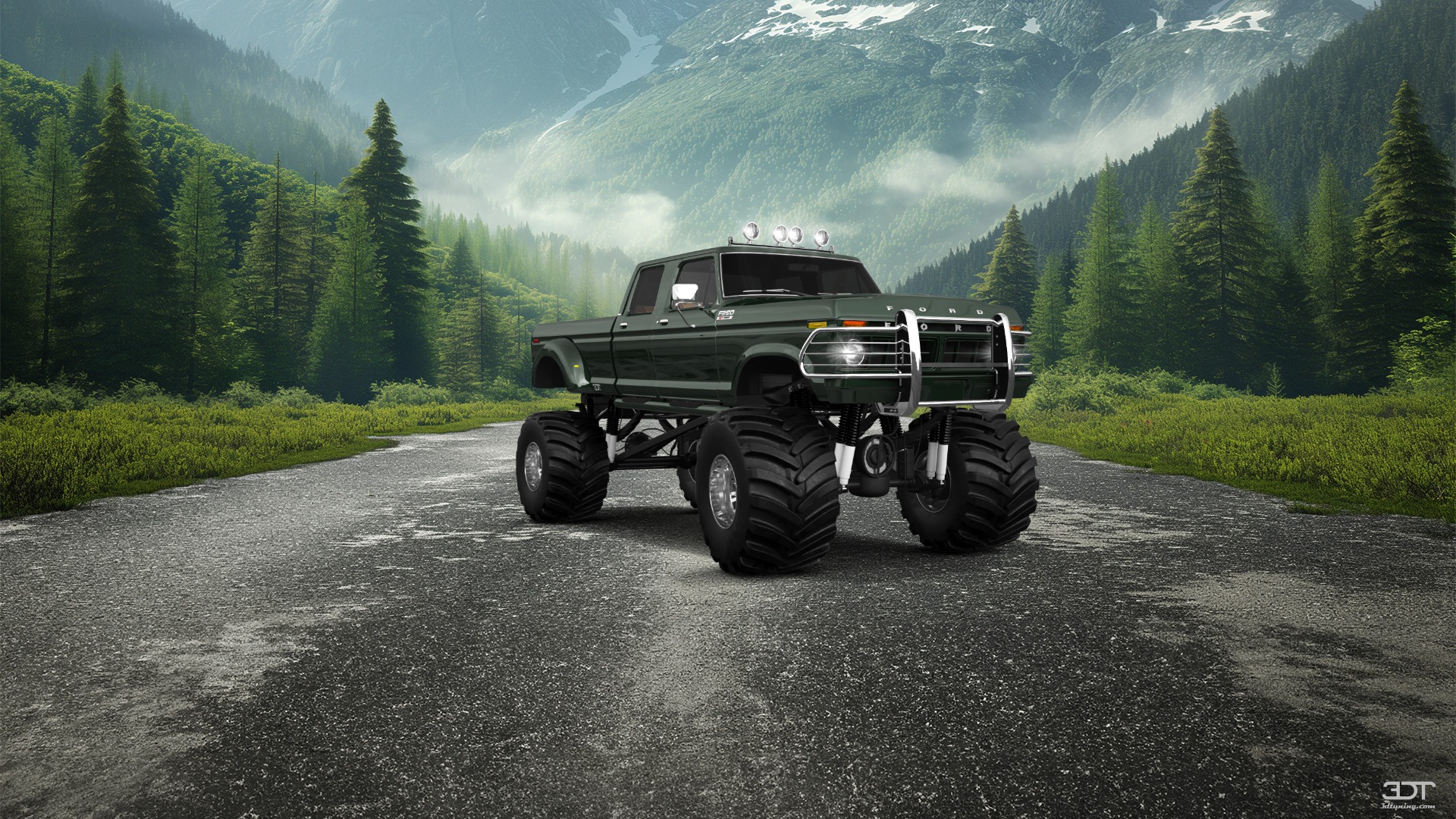 Ford F-350 Dually 4 Door pickup truck 1973