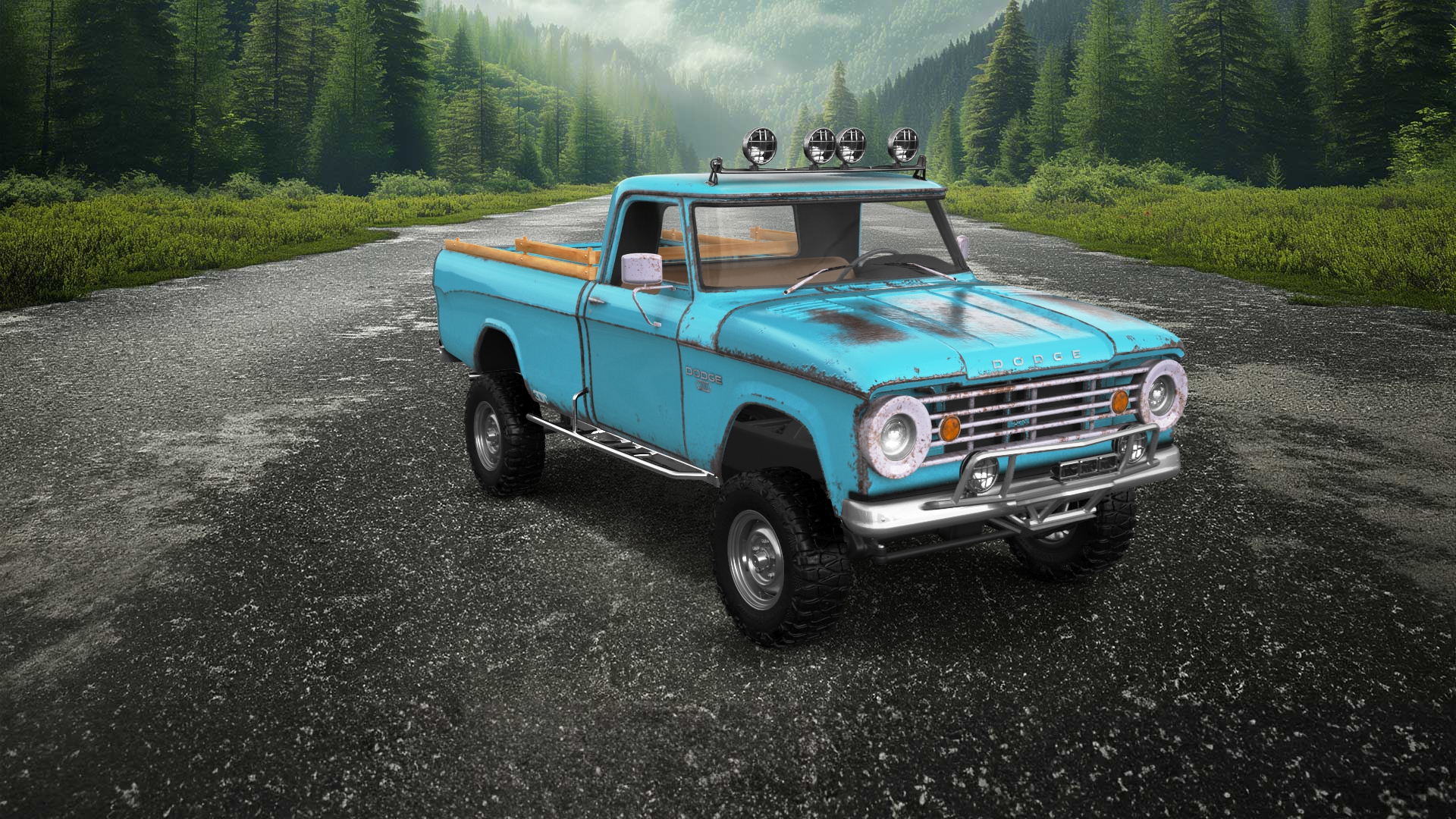 Dodge Power Wagon W200 2 Door pickup truck 1966
