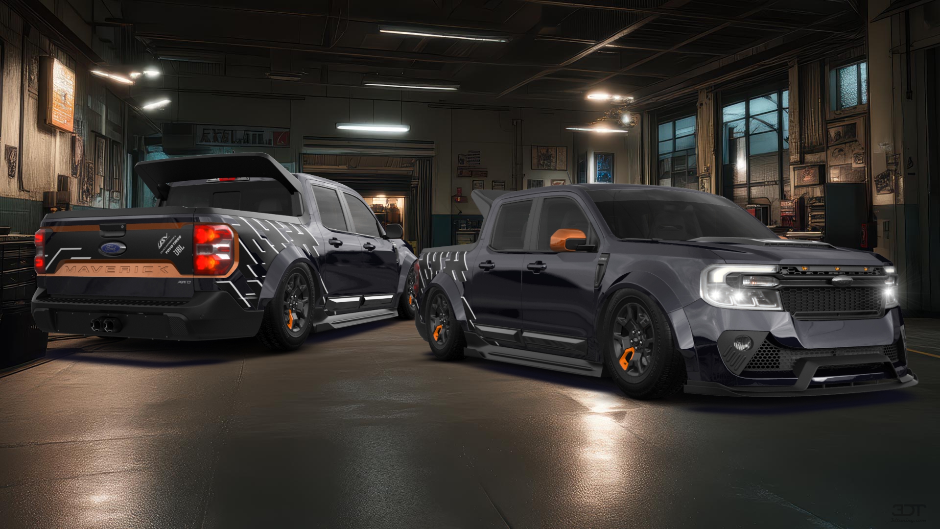 Ford Maverick 4 Door pickup truck 2022 tuning