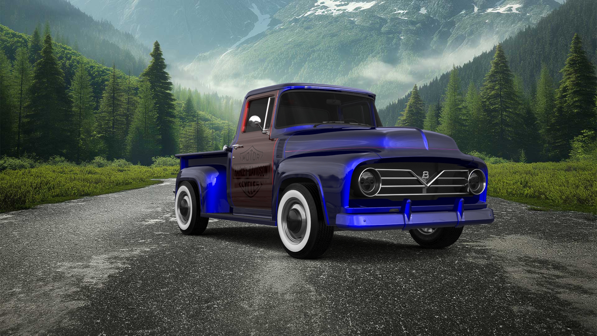 Ford F-100 2 Door truck 1956
