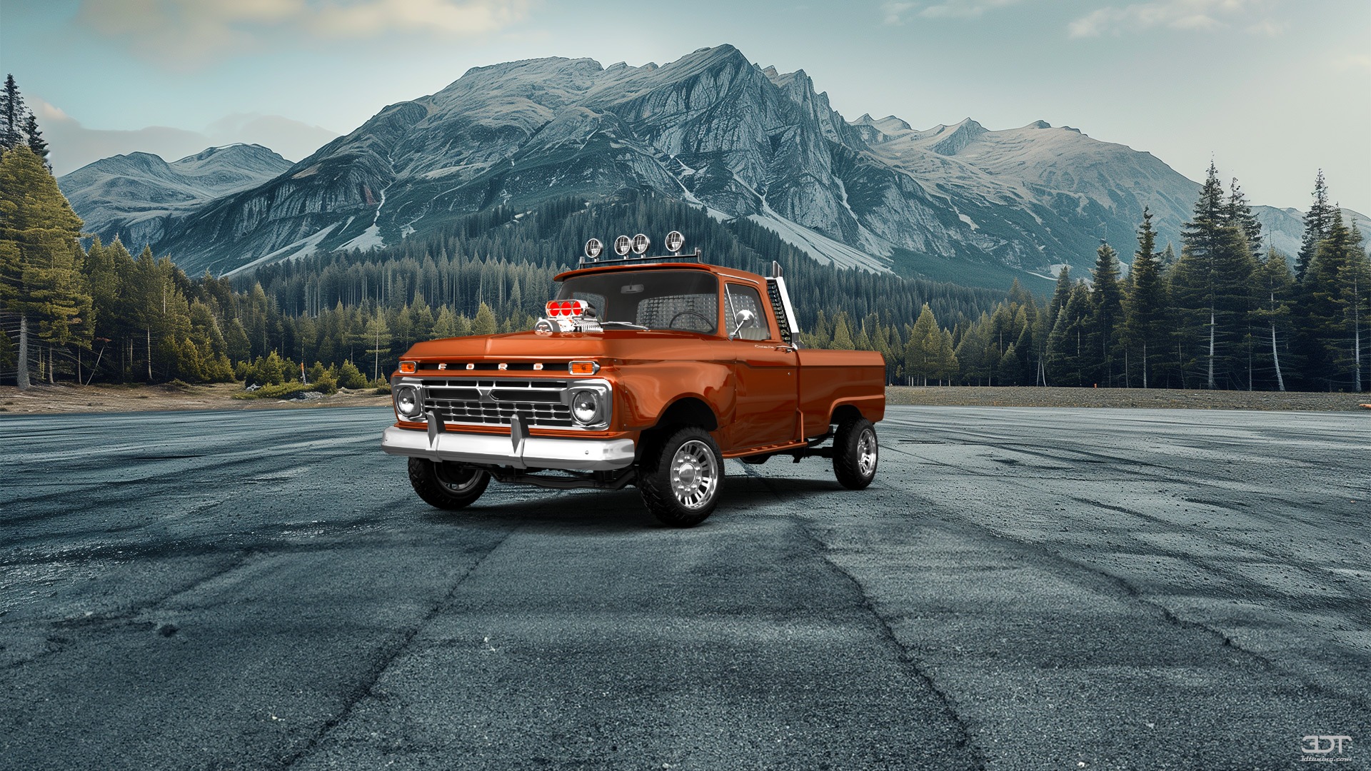 Ford F-100 Custom Cab 2 Door pickup truck 1966 tuning