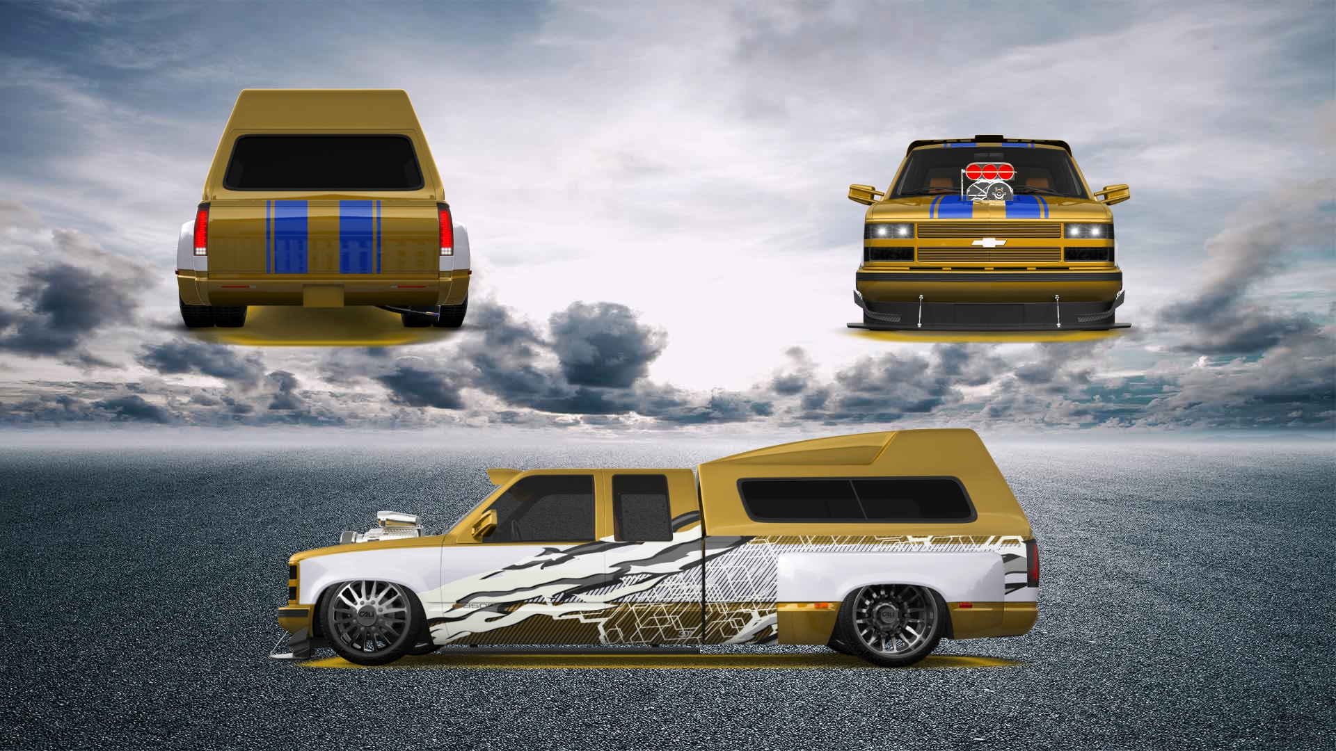 Chevrolet K3500 Extended Cab Pickup Truck 1988 tuning