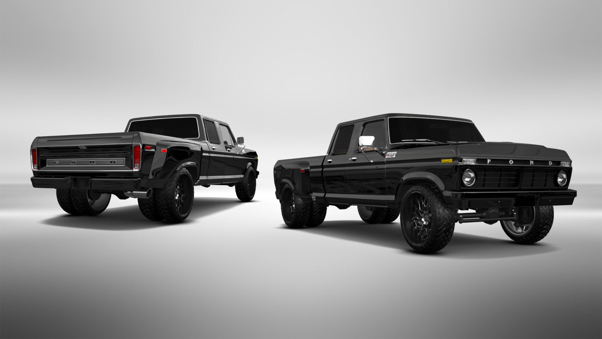 Ford F-350 Dually 4 Door pickup truck 1973