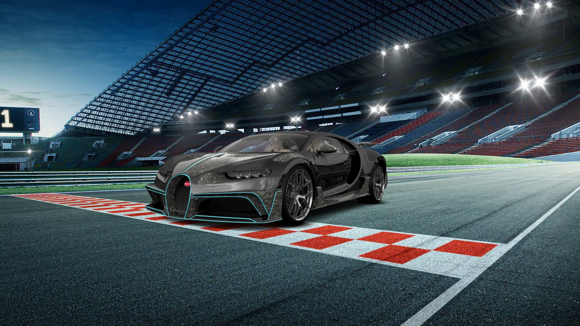 Bugatti Chiron 2 Door Coupe 2016 tuning