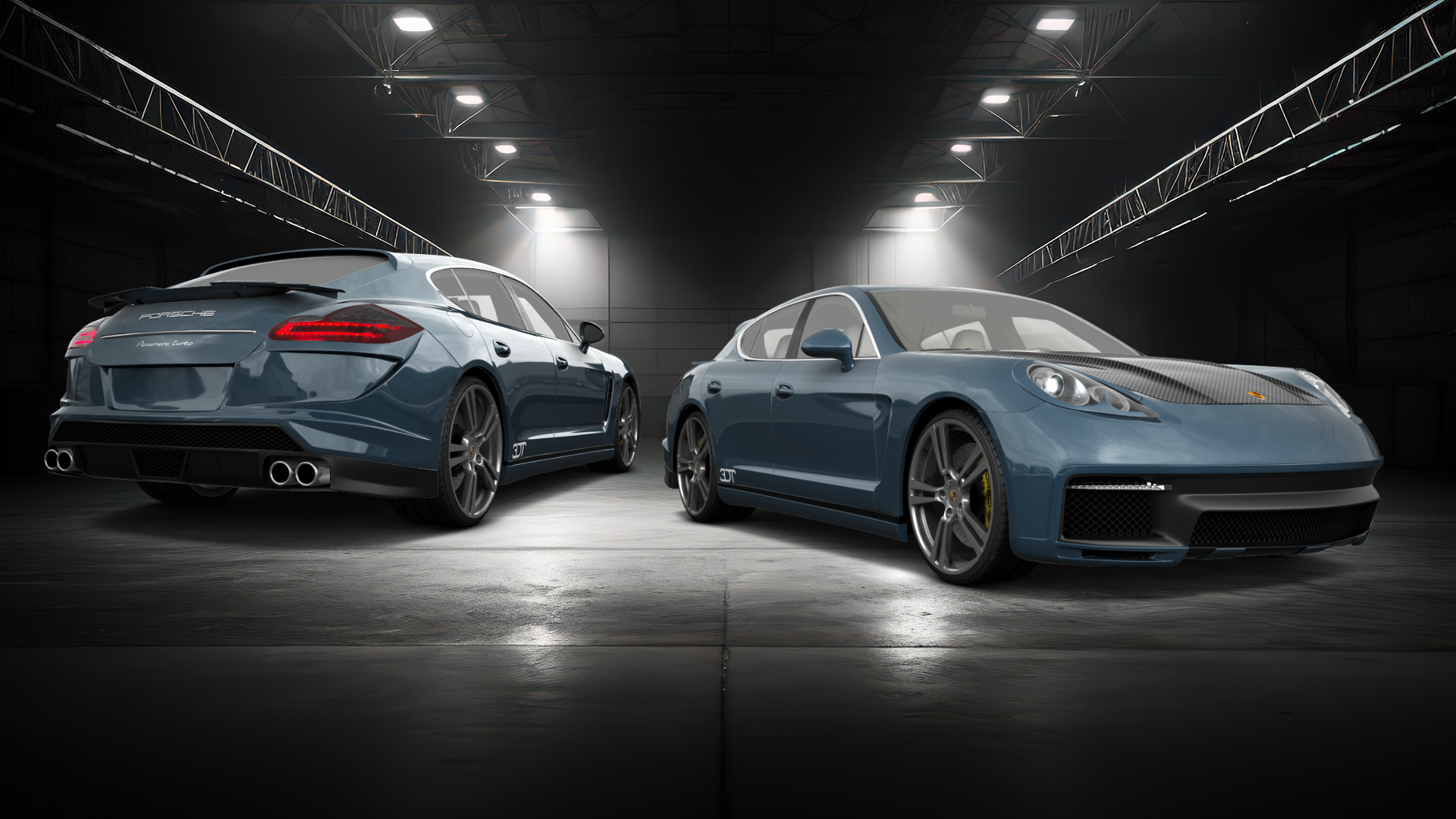 Tuning Porsche Panamera 4 door fastback saloon 2011