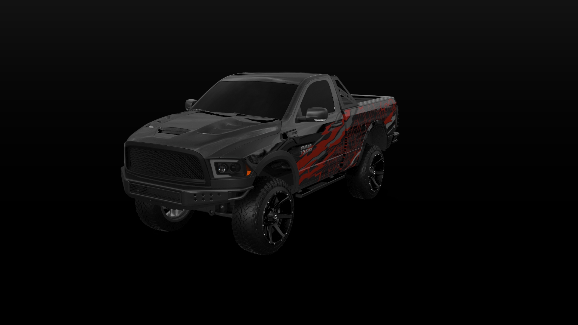 Dodge Ram 1500 6.4' box Regular Cab 2 Door pickup truck 2009 tuning