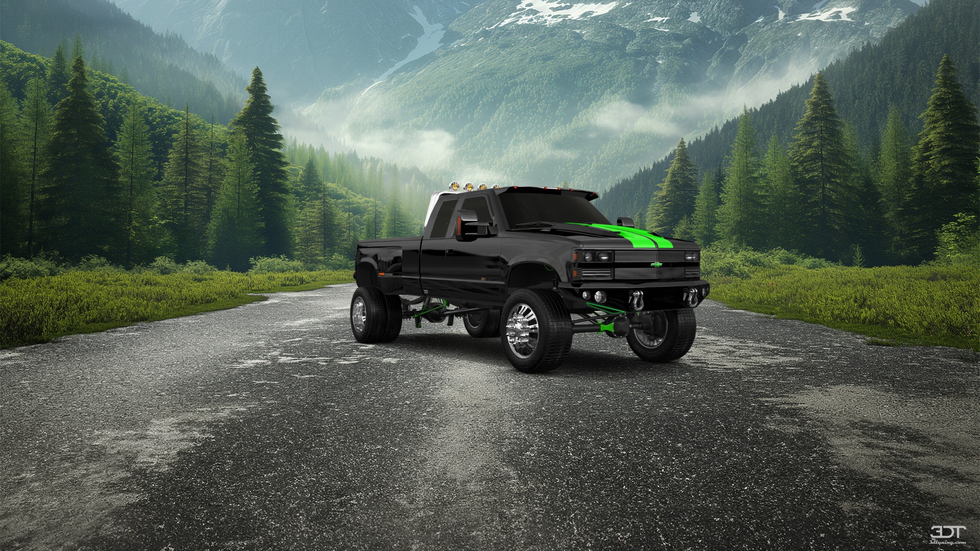 Chevrolet K3500 Extended Cab Pickup Truck 1988