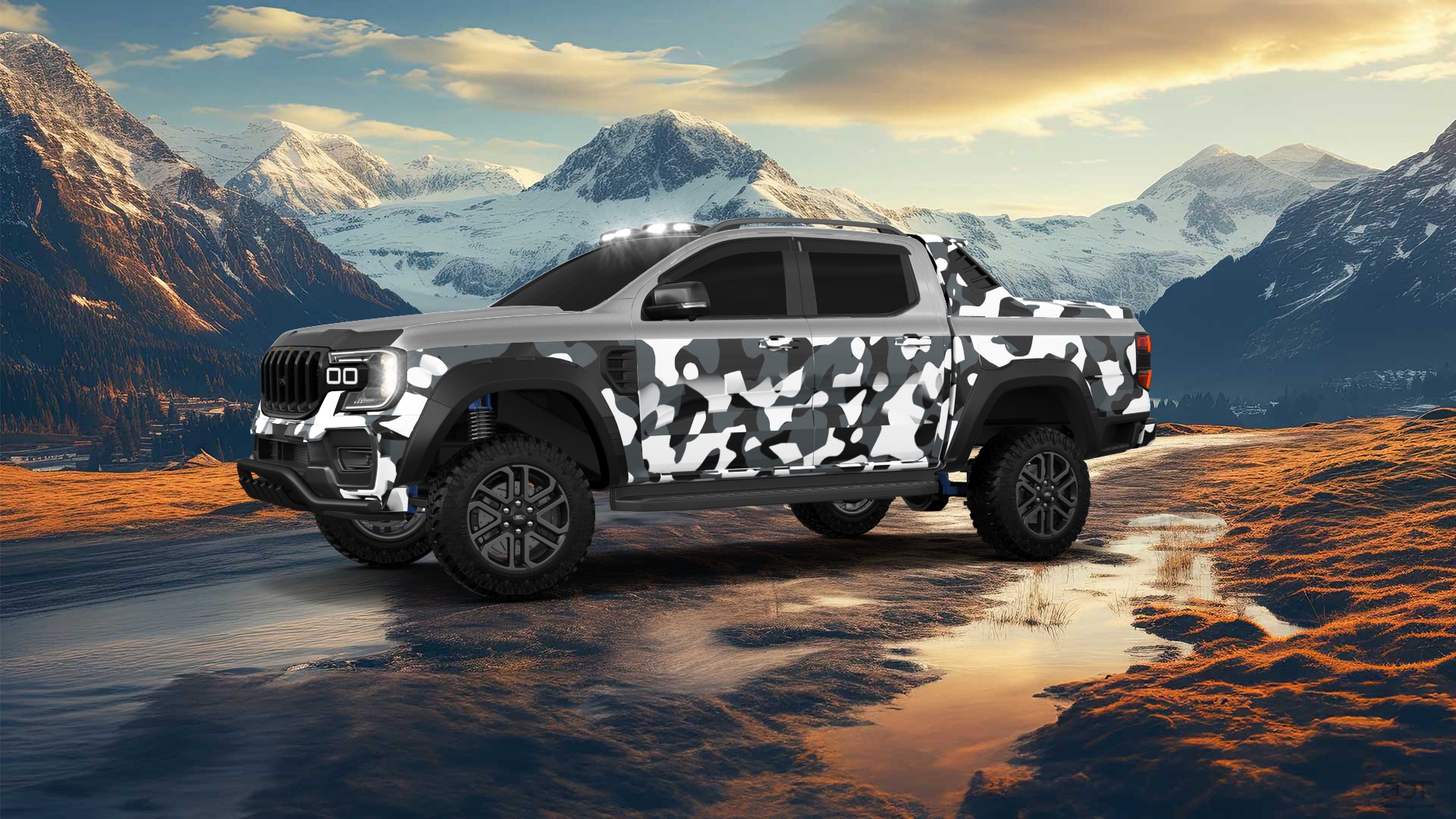 Ford Ranger 4 Door pickup truck 2022 tuning