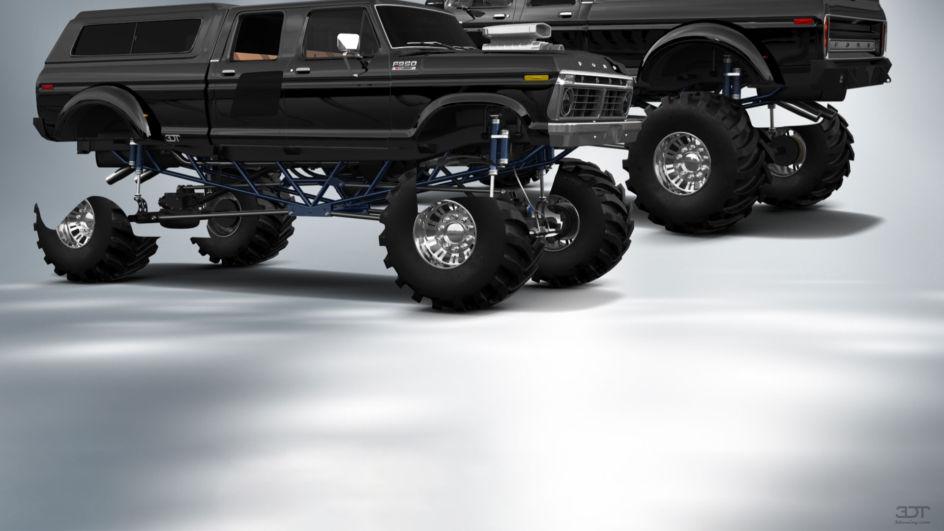 Ford F-350 Dually 4 Door pickup truck 1973 tuning