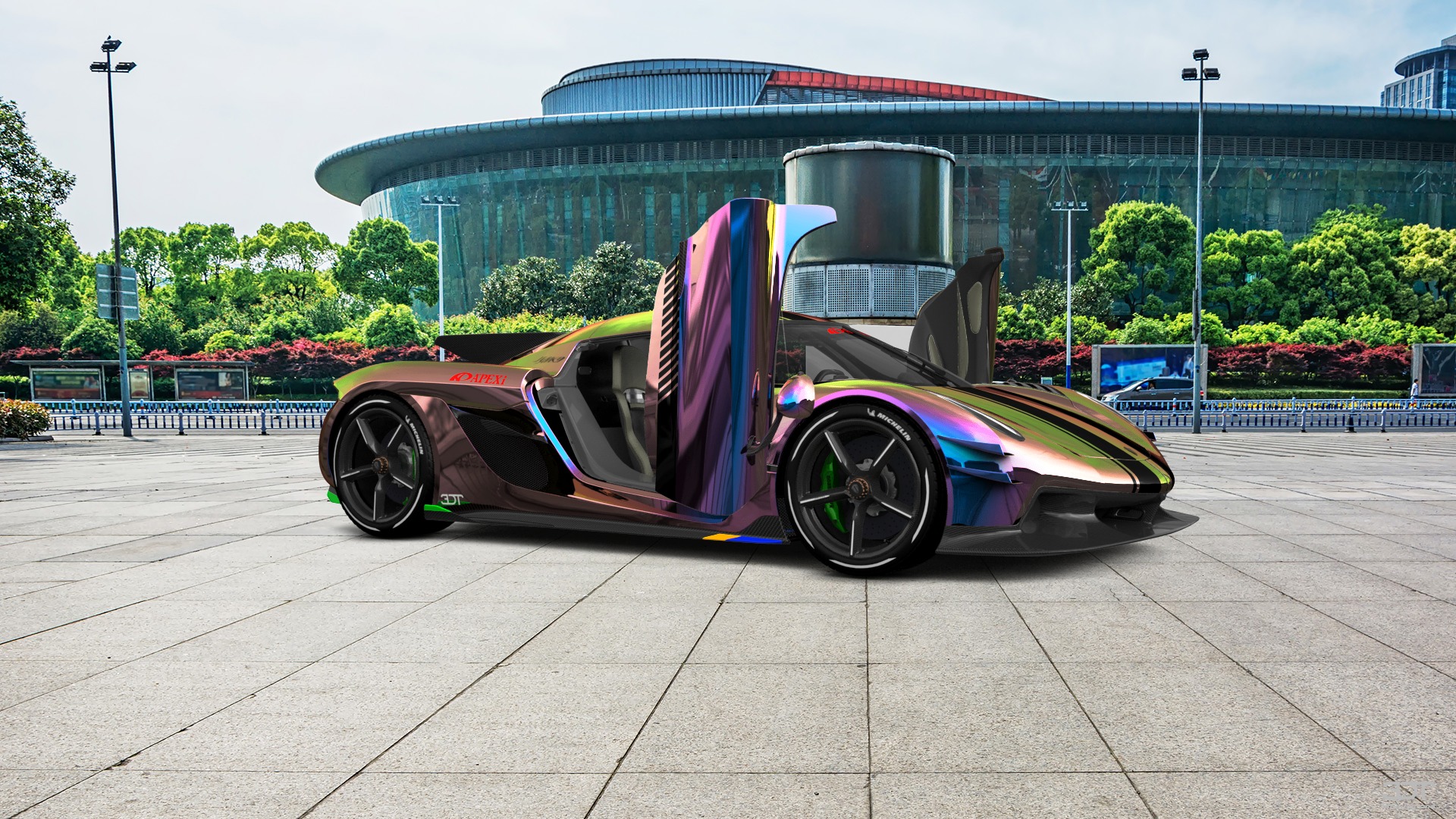 Koenigsegg Jesko 2 door targa top 2020 tuning