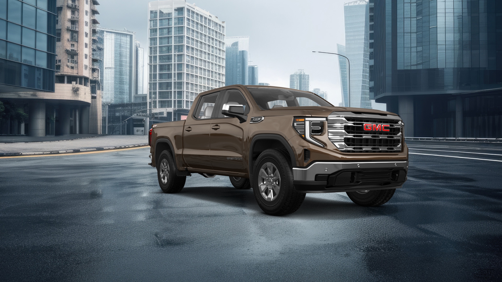 GMC Sierra 1500 Crew Cab 5.8 ft box 4 Door pickup truck 2023 tuning