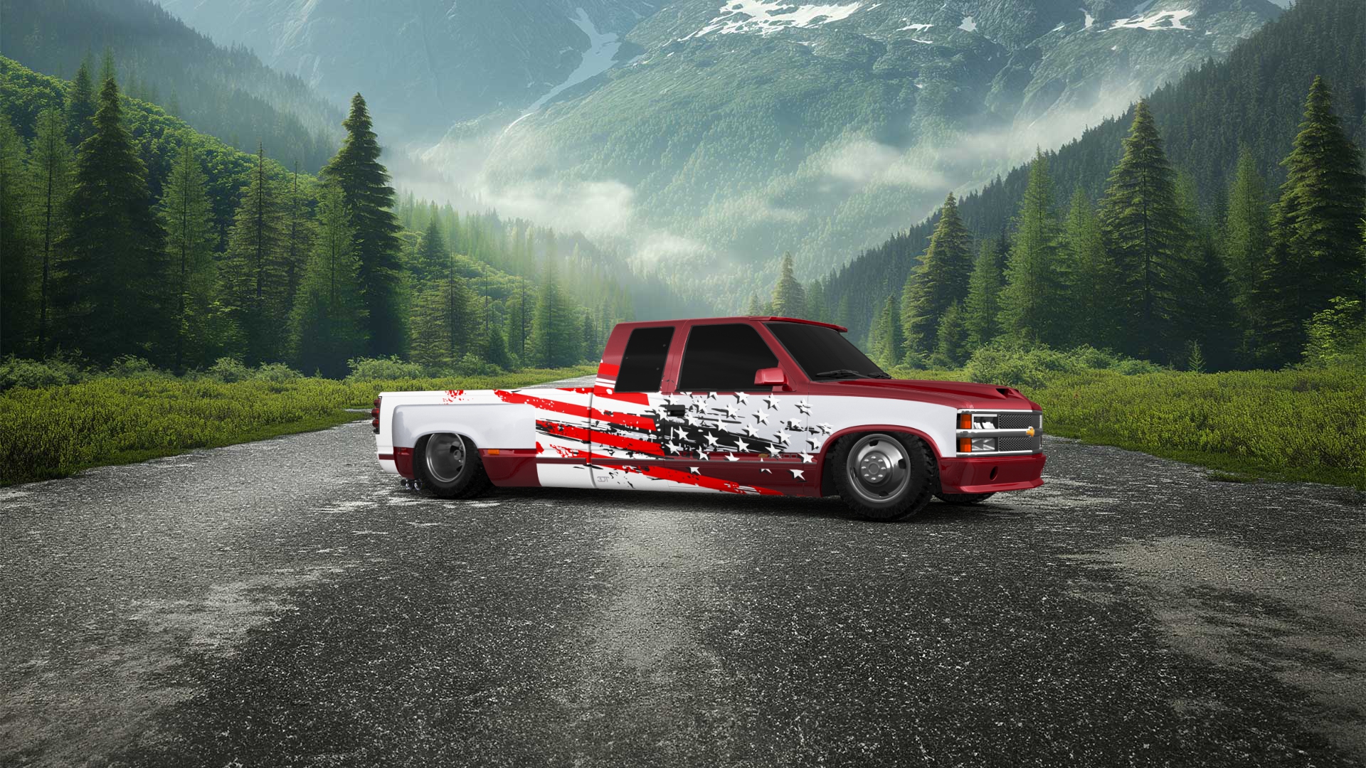 Chevrolet K3500 Extended Cab Pickup Truck 1988