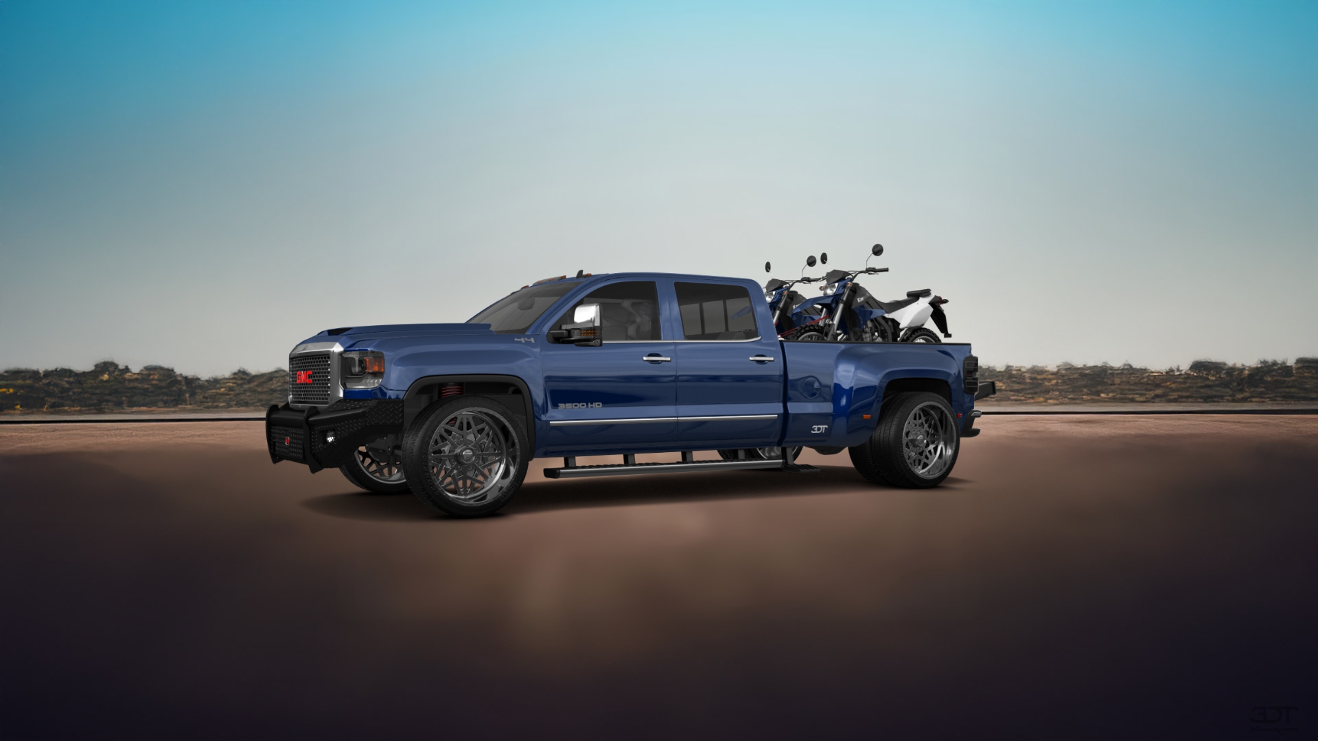 GMC Sierra 3500 HD Crew Cab 4 Door pickup truck 2015 tuning