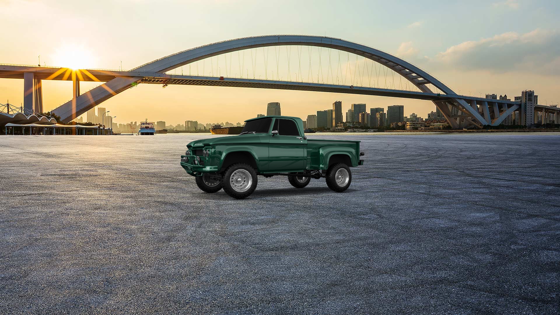 Dodge D-100 Stepside 2 Door pickup truck 1961 tuning