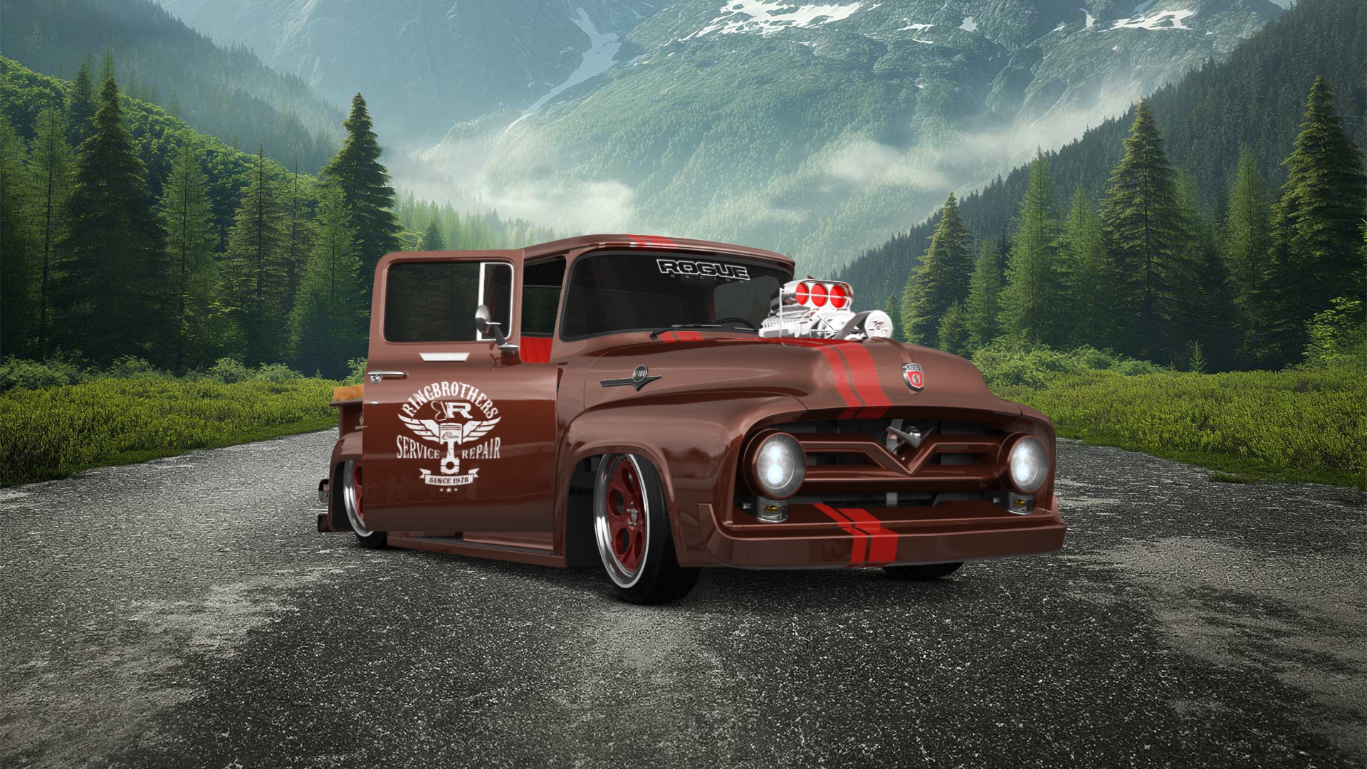 Ford F-100 2 Door truck 1956