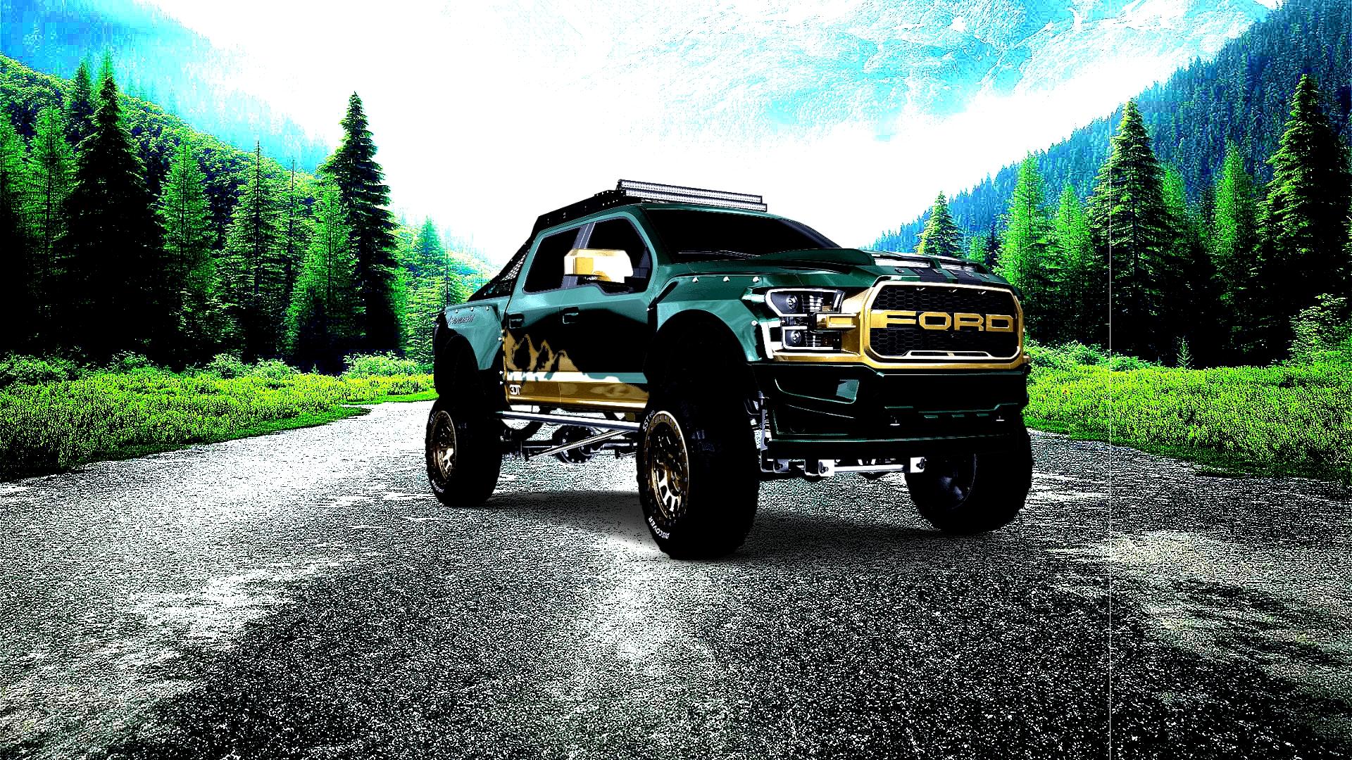 Ford F-150 Raptor 4 Door pickup truck 2017 tuning